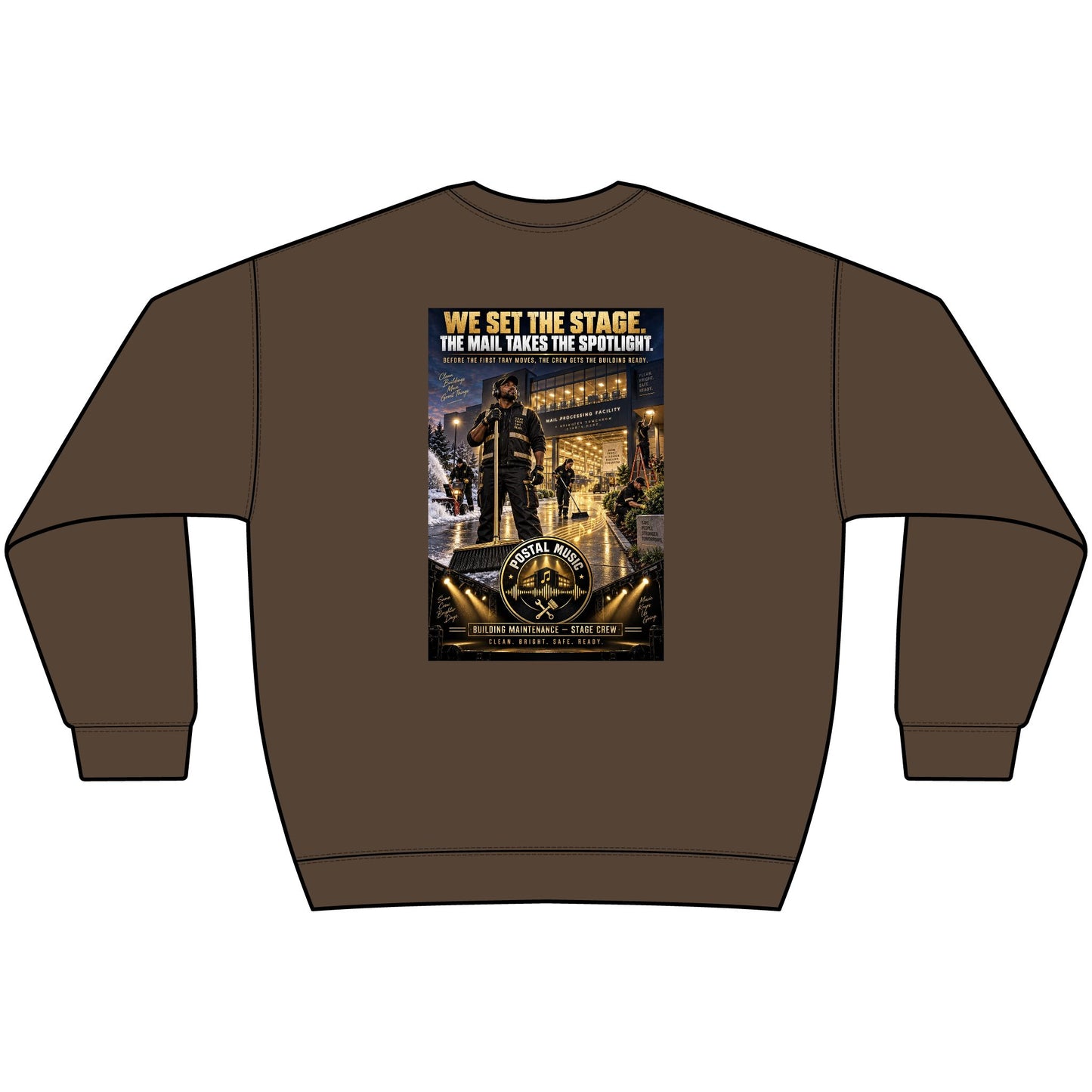 Postal Music - We Set the Stage - Heavyweight Crewneck Sweatshirt