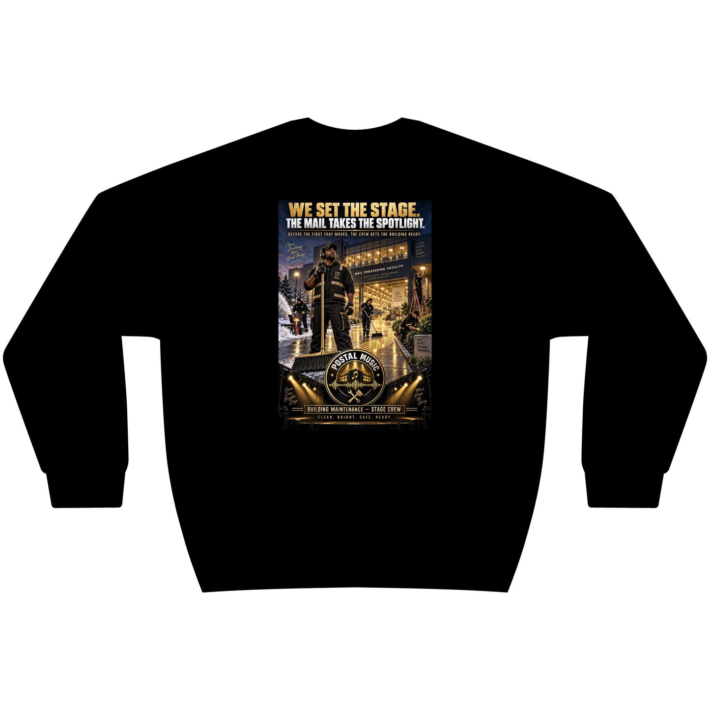 Postal Music - We Set the Stage - Heavyweight Crewneck Sweatshirt