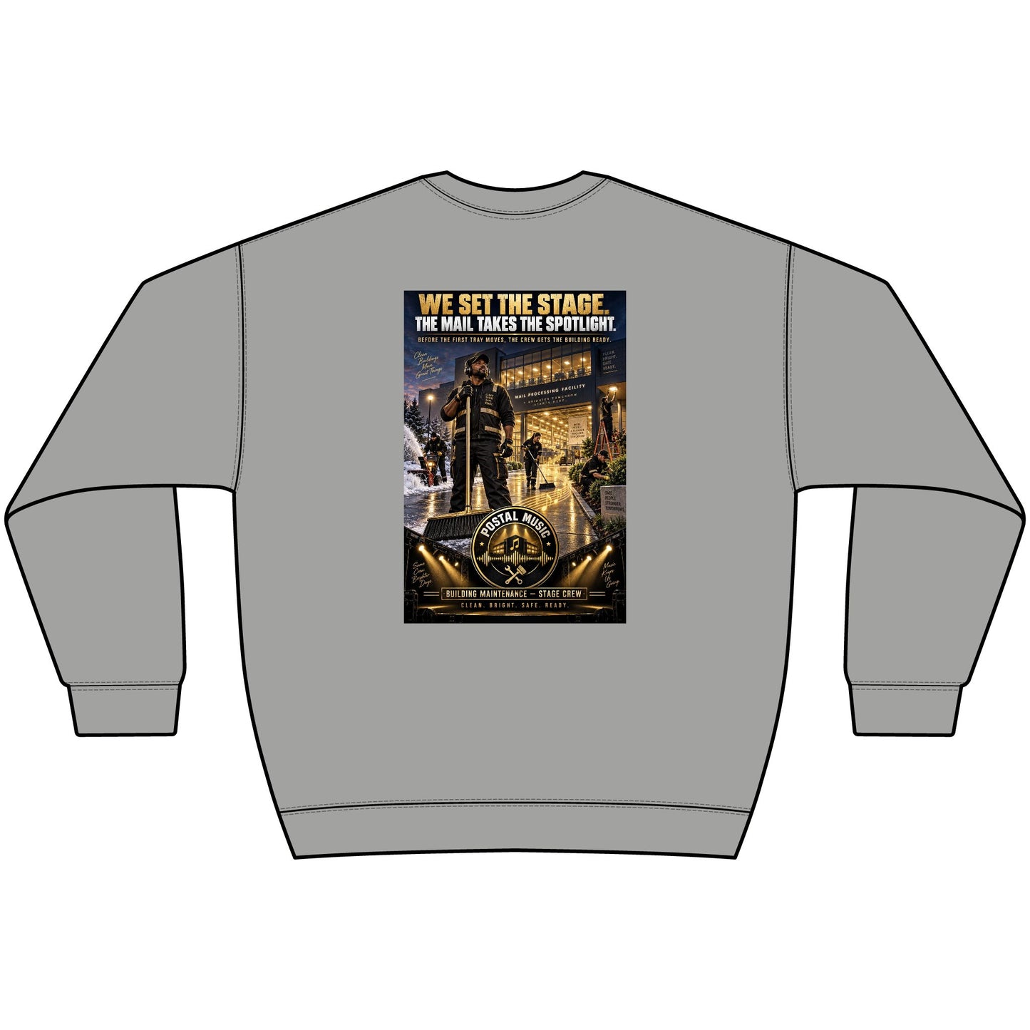 Postal Music - We Set the Stage - Heavyweight Crewneck Sweatshirt