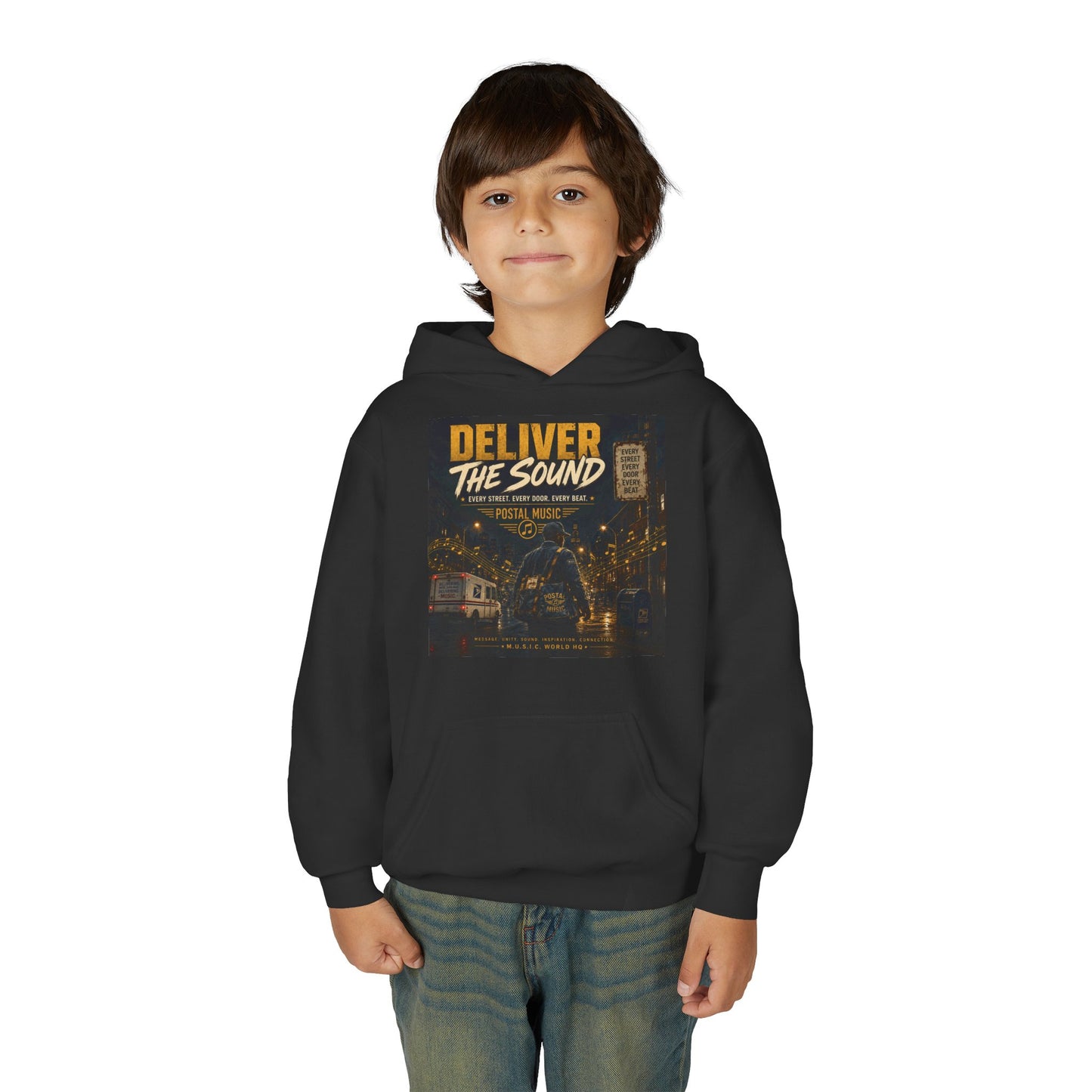 Postal Music — Deliver the Sound — Youth Hoodie