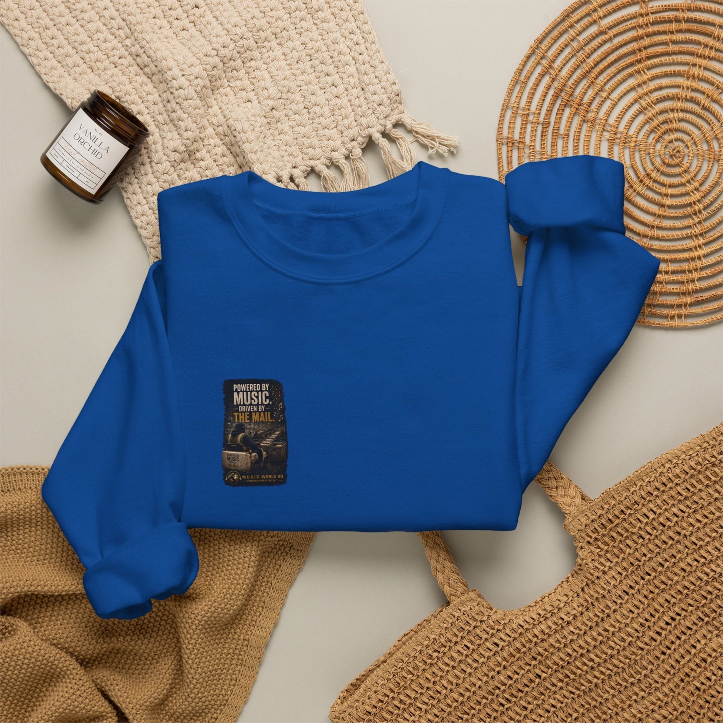Postal Music - Powered by Music Crewneck Sweatshirt - Colorways C