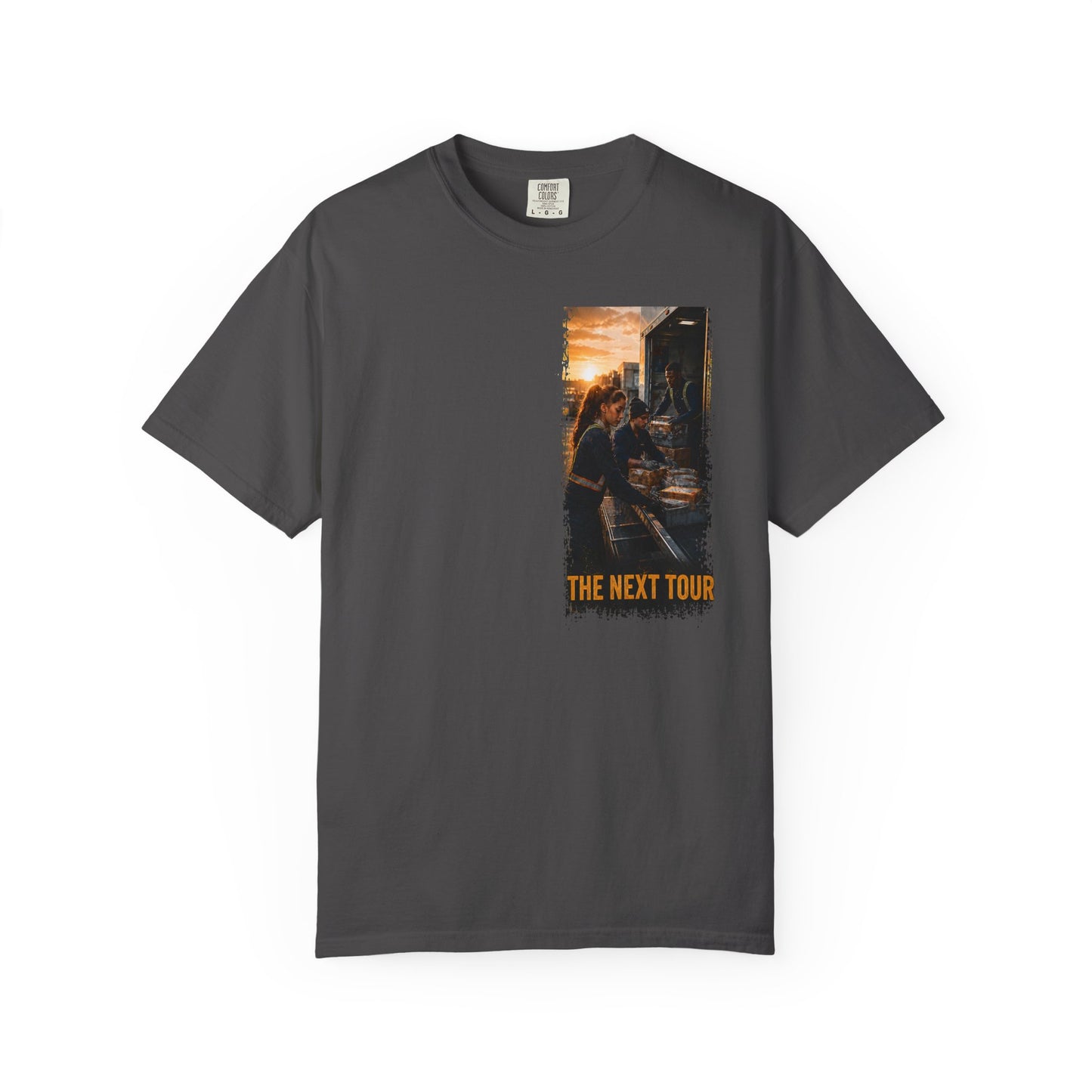 Postal Music — The Next Tour Garment-Dyed T-Shirt — Color Group 2 of 4