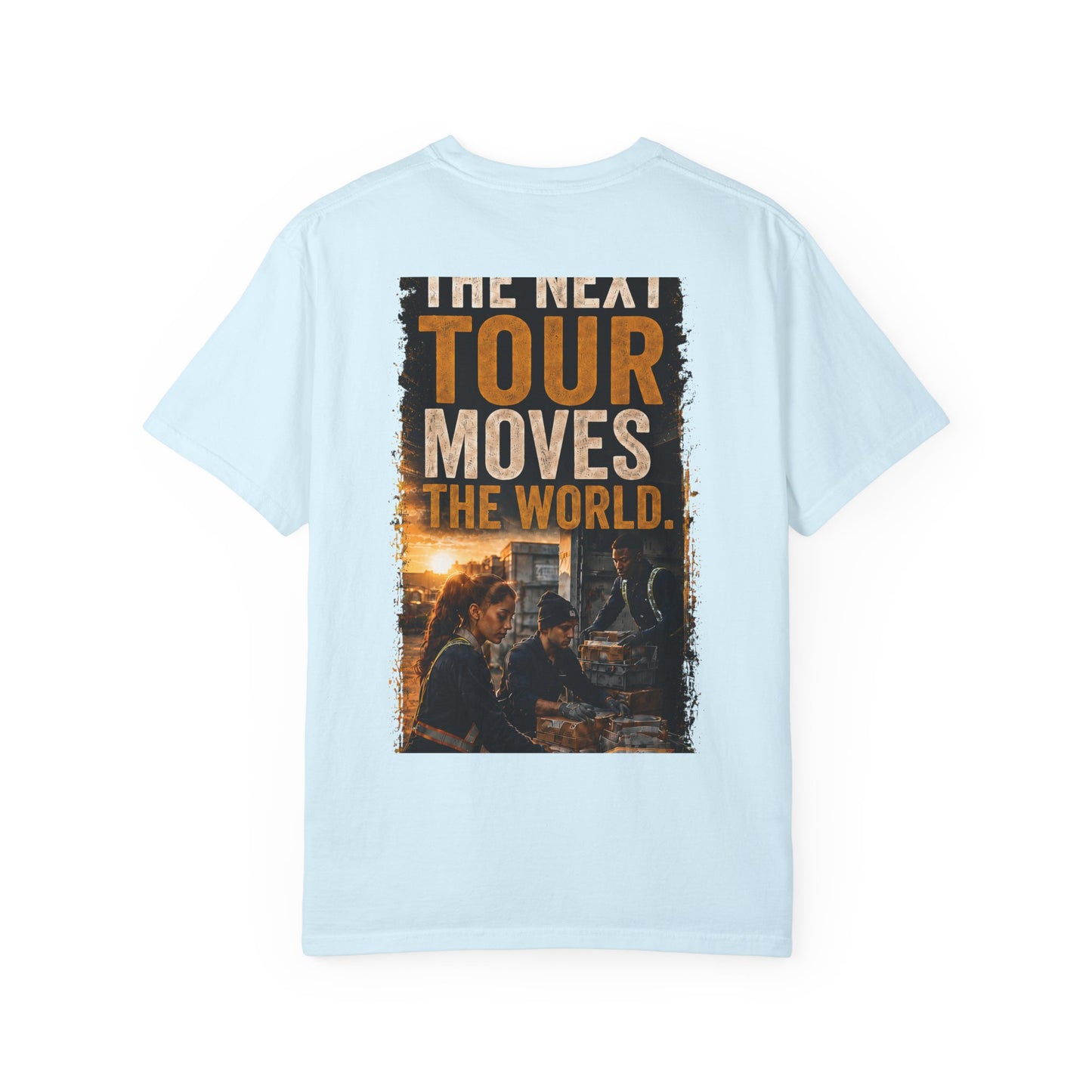 Postal Music — The Next Tour Garment-Dyed T-Shirt — Color Group 1 of 4
