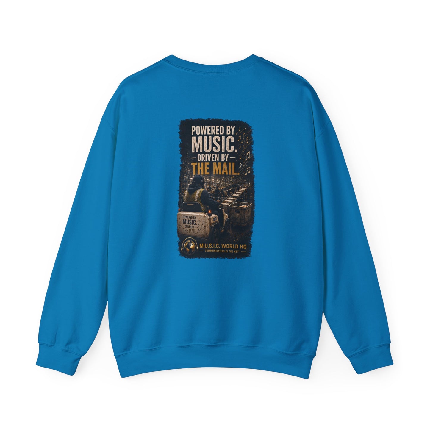 Postal Music - Powered by Music Crewneck Sweatshirt - Colorways C