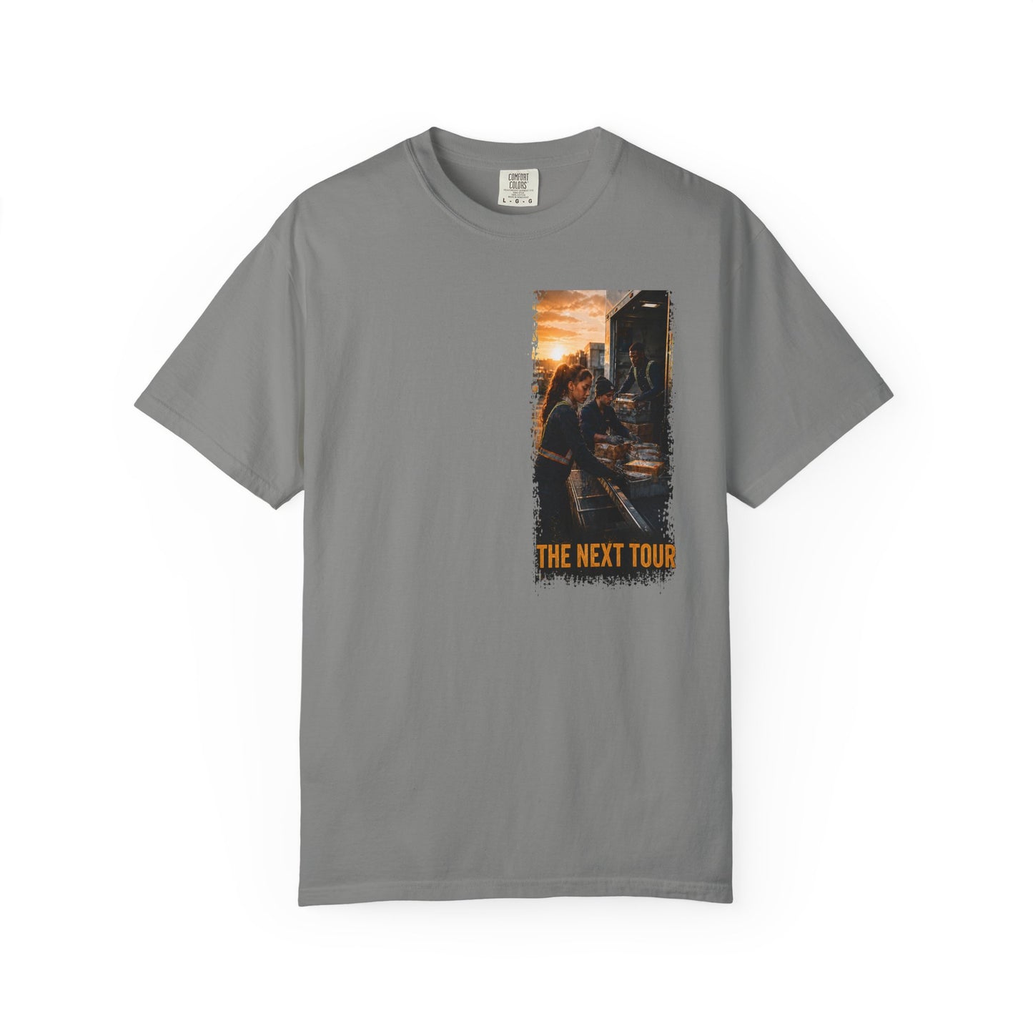 Postal Music — The Next Tour Garment-Dyed T-Shirt — Color Group 2 of 4