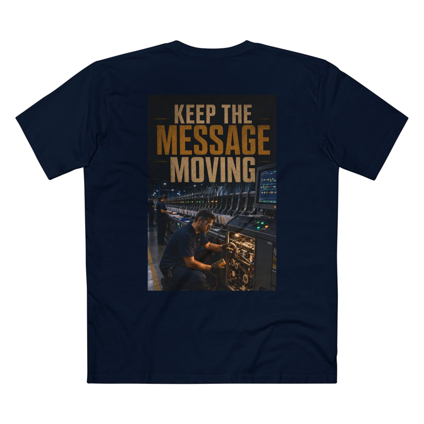 Postal Music — Keep the Message Moving — Streetwear T-Shirt