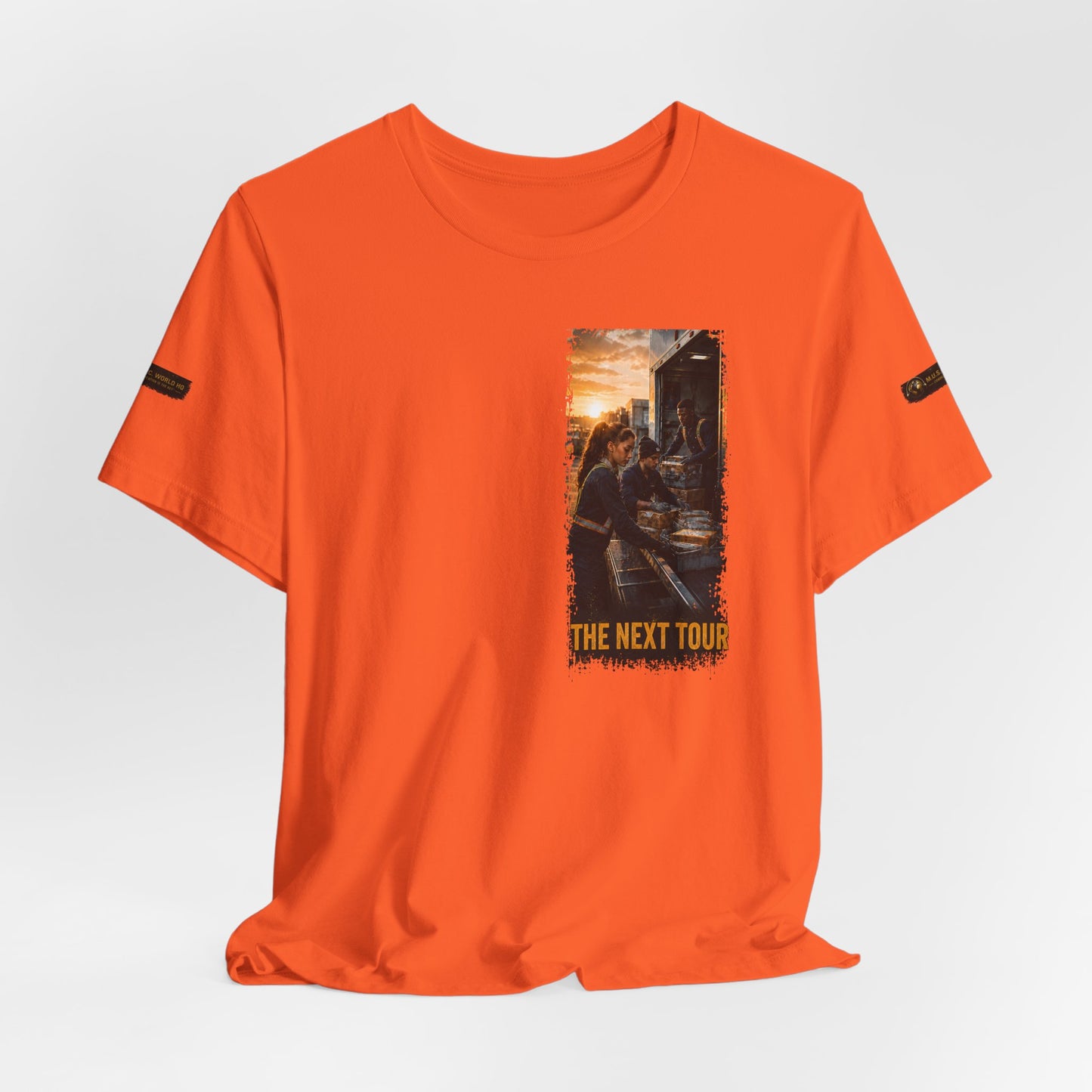 Postal Music — The Next Tour Premium Unisex T-Shirt — Color Group 8 of 11