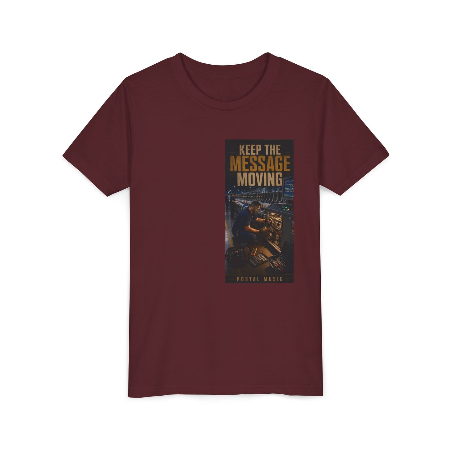 Postal Music — Keep the Message Moving — Youth T-Shirt