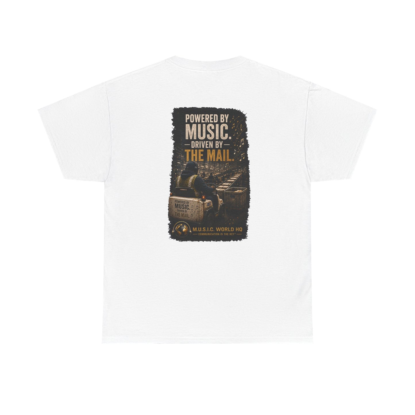 Postal Music - Powered by Music Premium T-Shirt - Colorways F