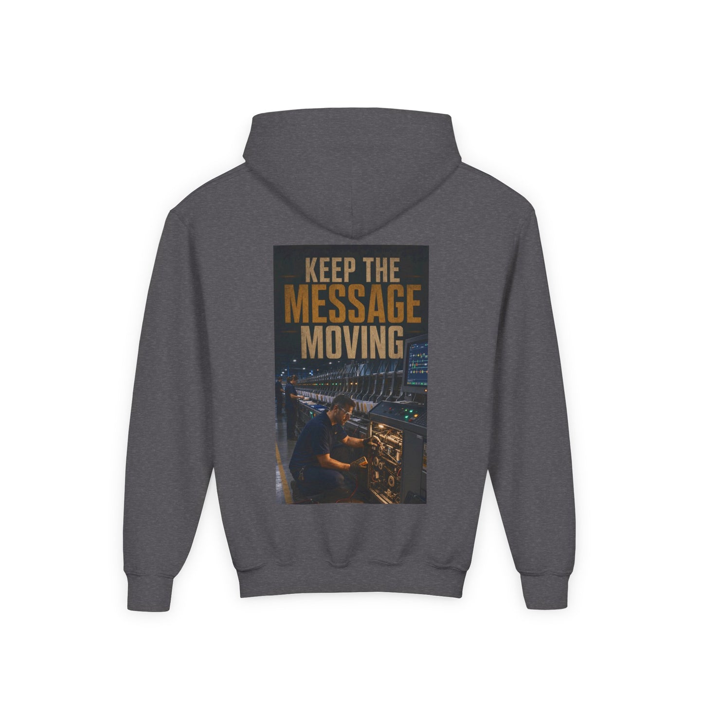 Postal Music — Keep the Message Moving — Youth Hoodie