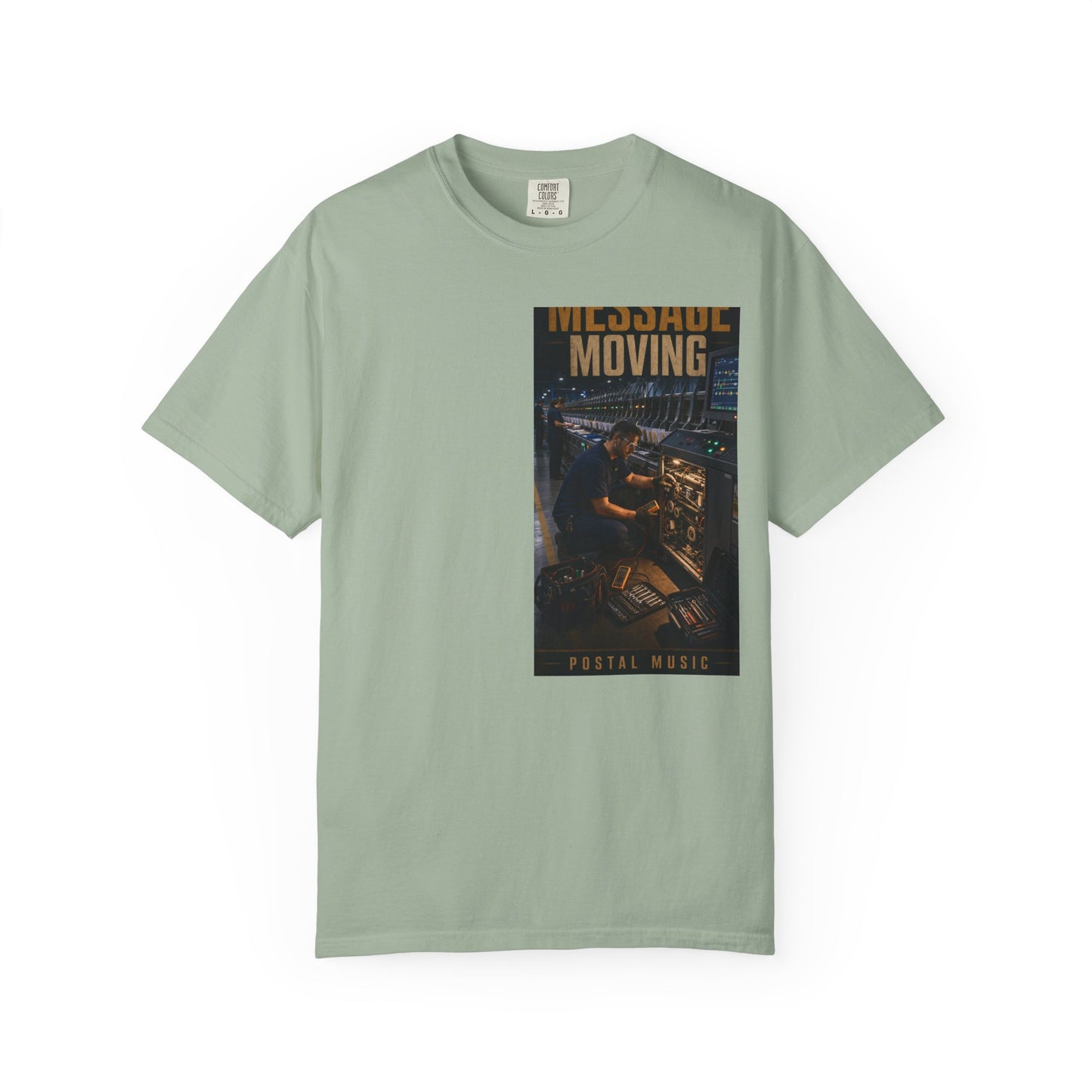 Postal Music — Keep the Message Moving — Garment-Dyed T-Shirt