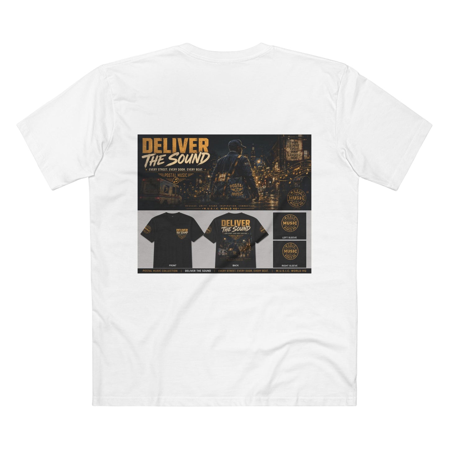 Postal Music — Deliver the Sound — Streetwear T-Shirt