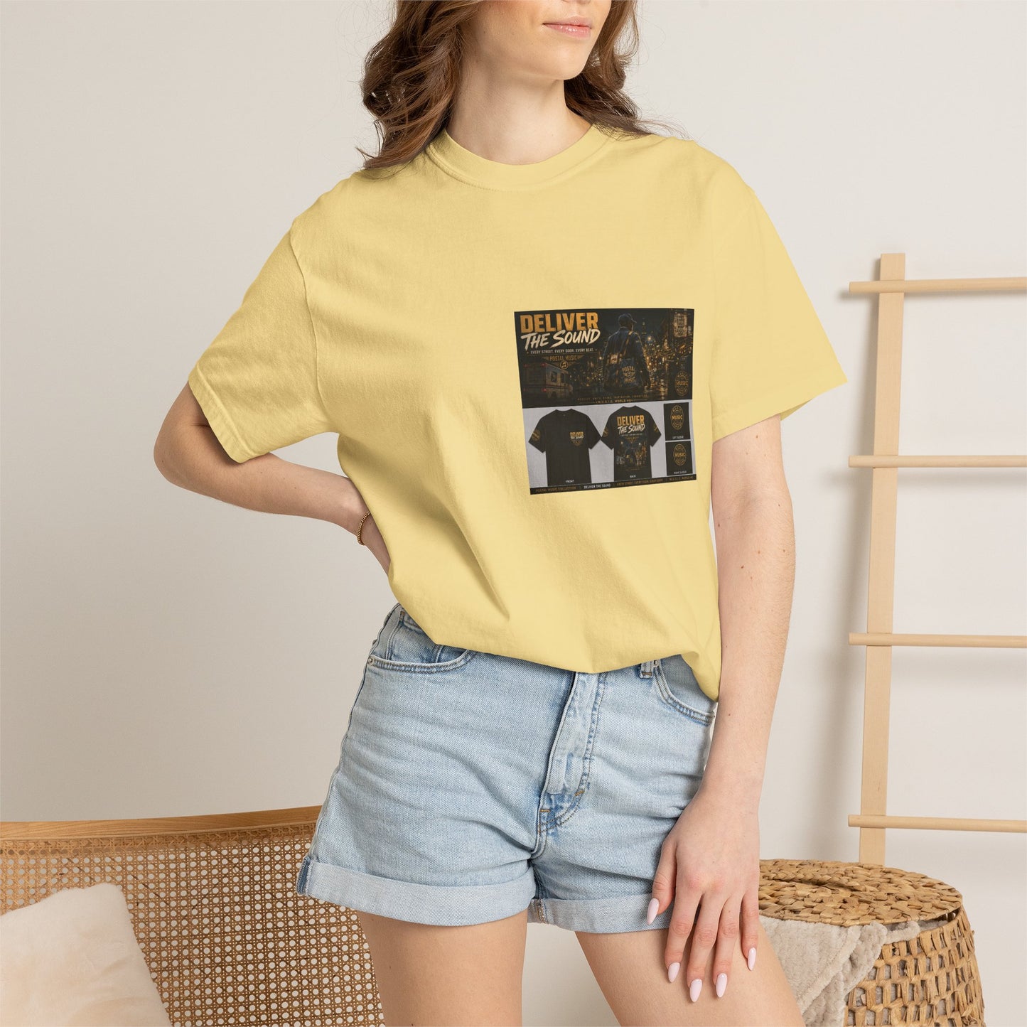 Postal Music — Deliver the Sound — Garment-Dyed T-Shirt