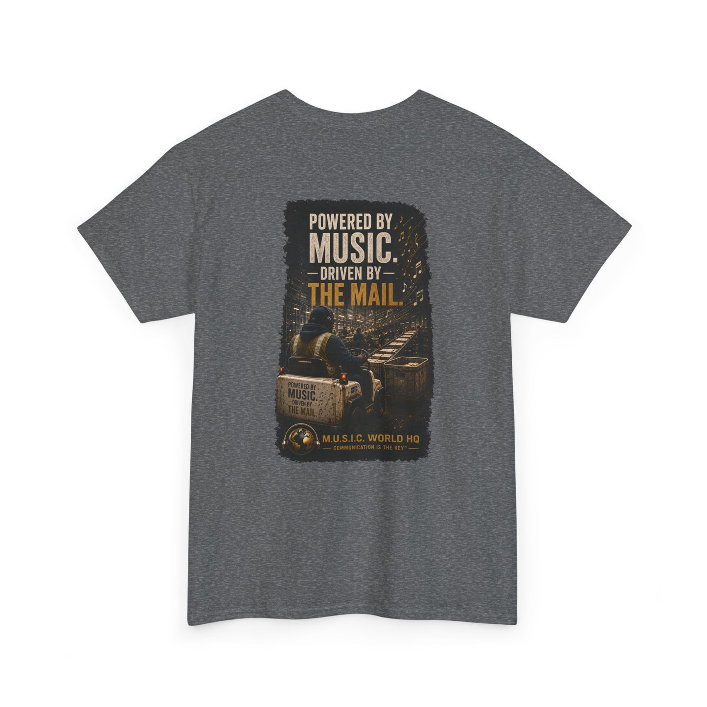 Postal Music - Powered by Music Premium T-Shirt - Colorways B