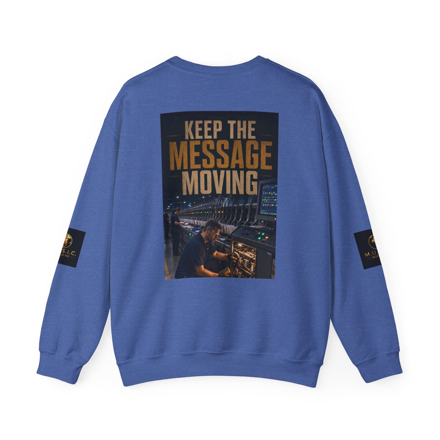 Postal Music — Keep the Message Moving — Core Crewneck Sweatshirt