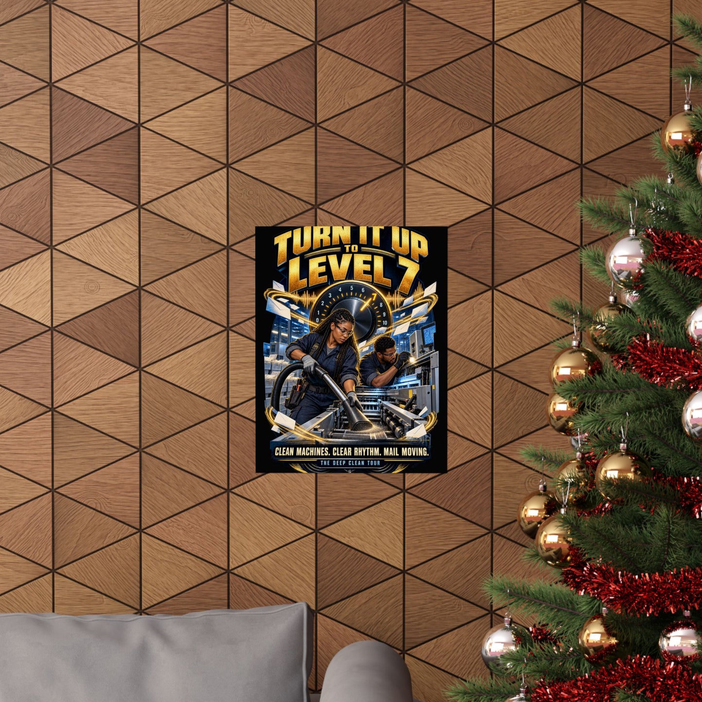 Postal Music - Turn It Up to Level 7 - Premium Matte Poster