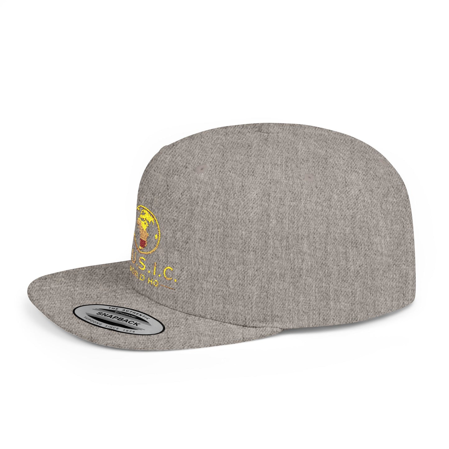 M.U.S.I.C. World HQ Heritage Premium Flat-Bill Snapback