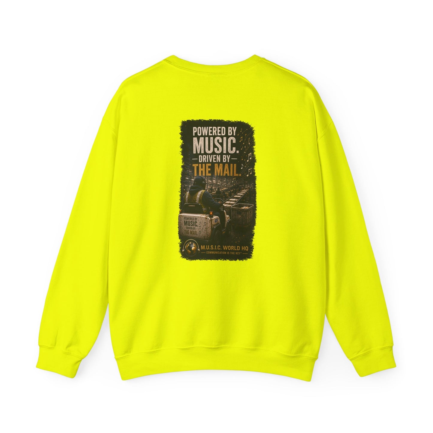 Postal Music - Powered by Music Crewneck Sweatshirt - Colorways C
