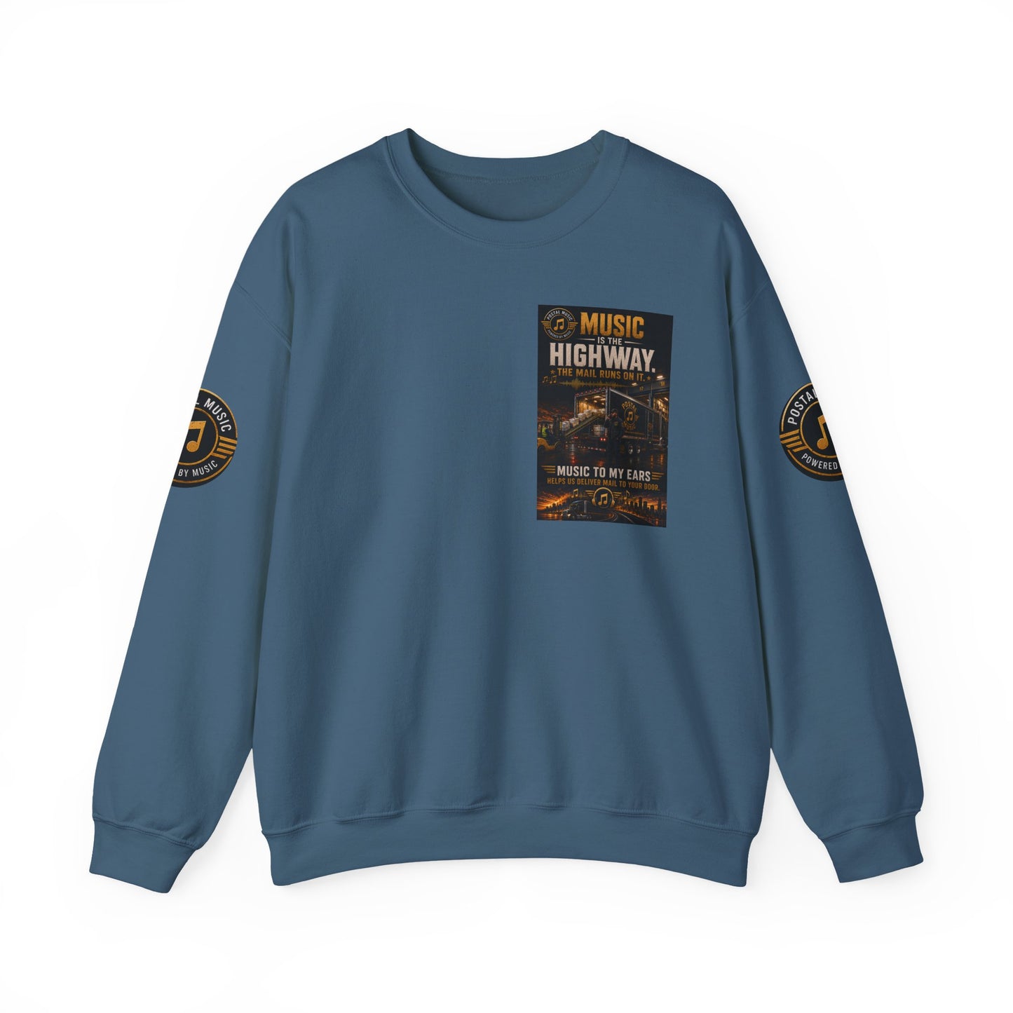 Postal Music — Music Is the Highway — Core Crewneck Sweatshirt