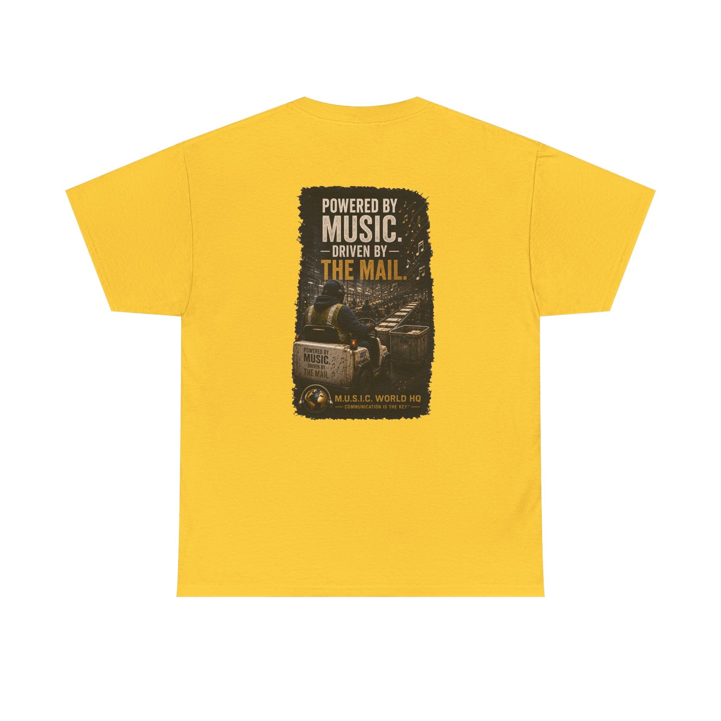 Postal Music - Powered by Music Premium T-Shirt - Colorways B