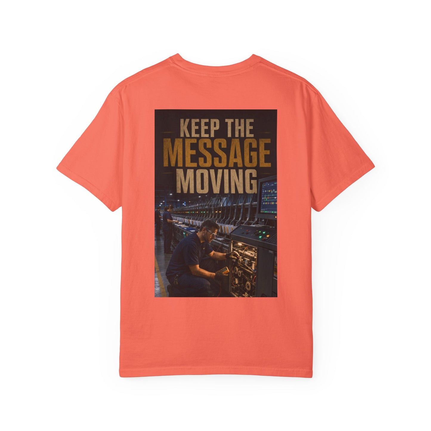 Postal Music — Keep the Message Moving — Garment-Dyed T-Shirt