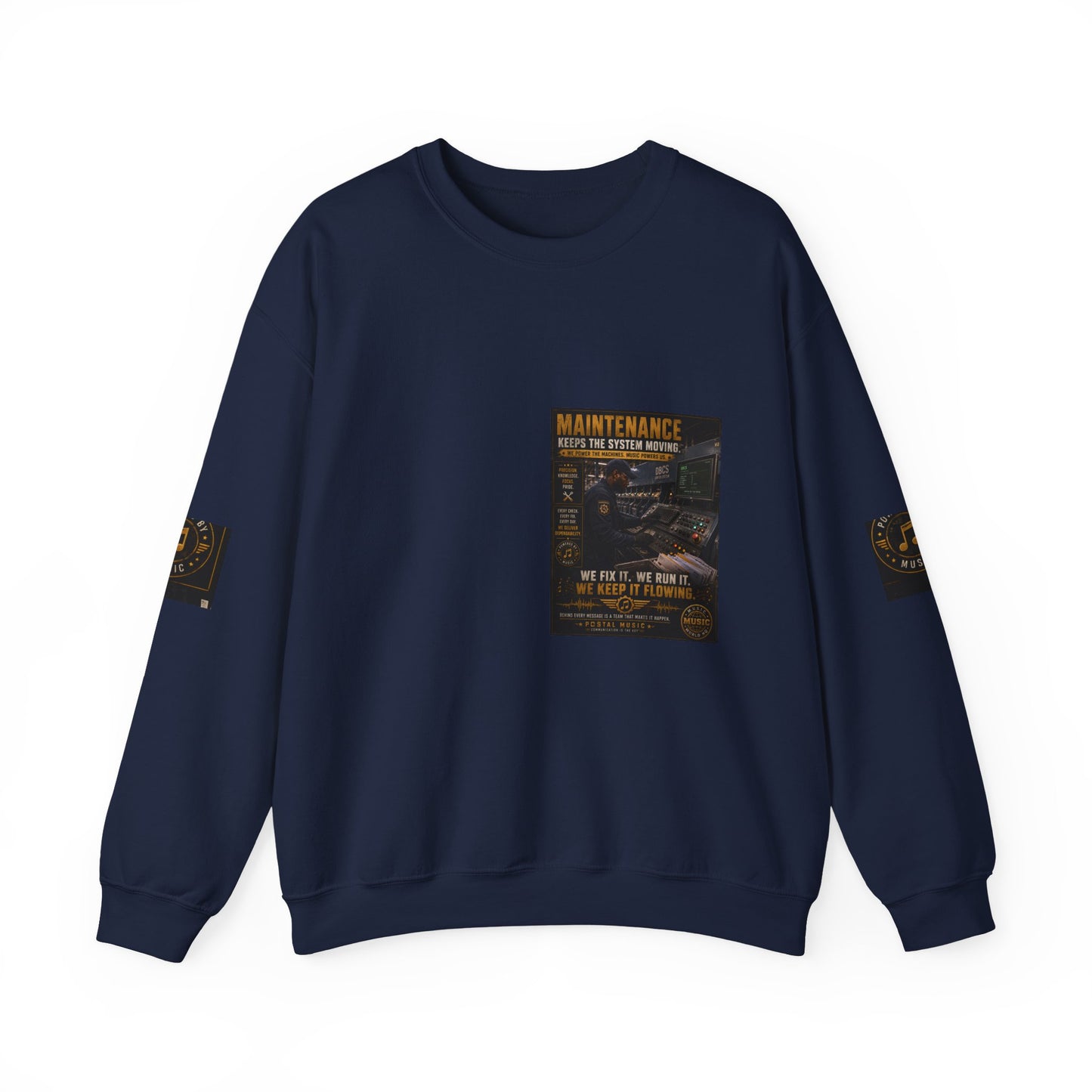 Postal Music — Maintenance Keeps the System Moving — Core Crewneck Sweatshirt