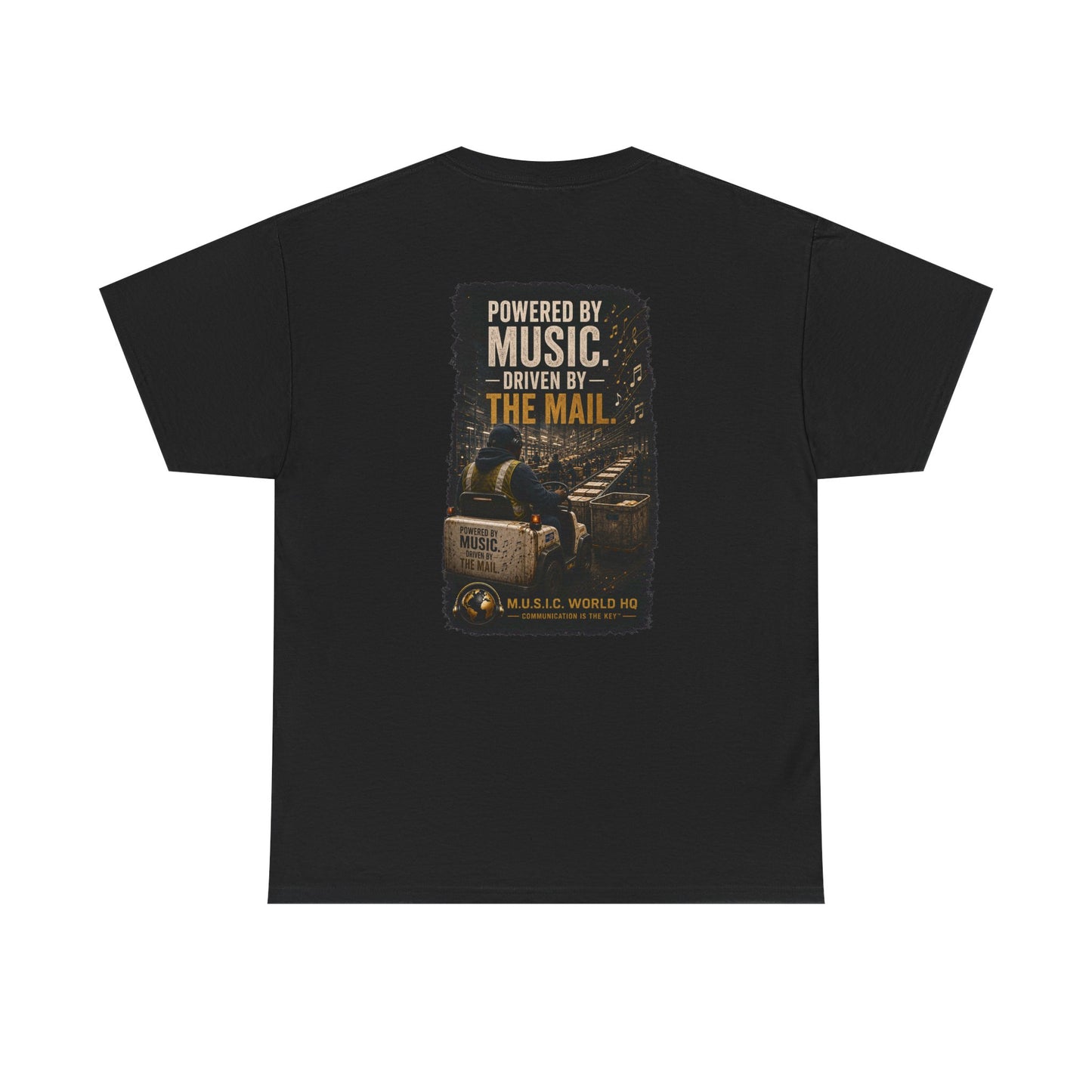Postal Music - Powered by Music Premium T-Shirt - Colorways A