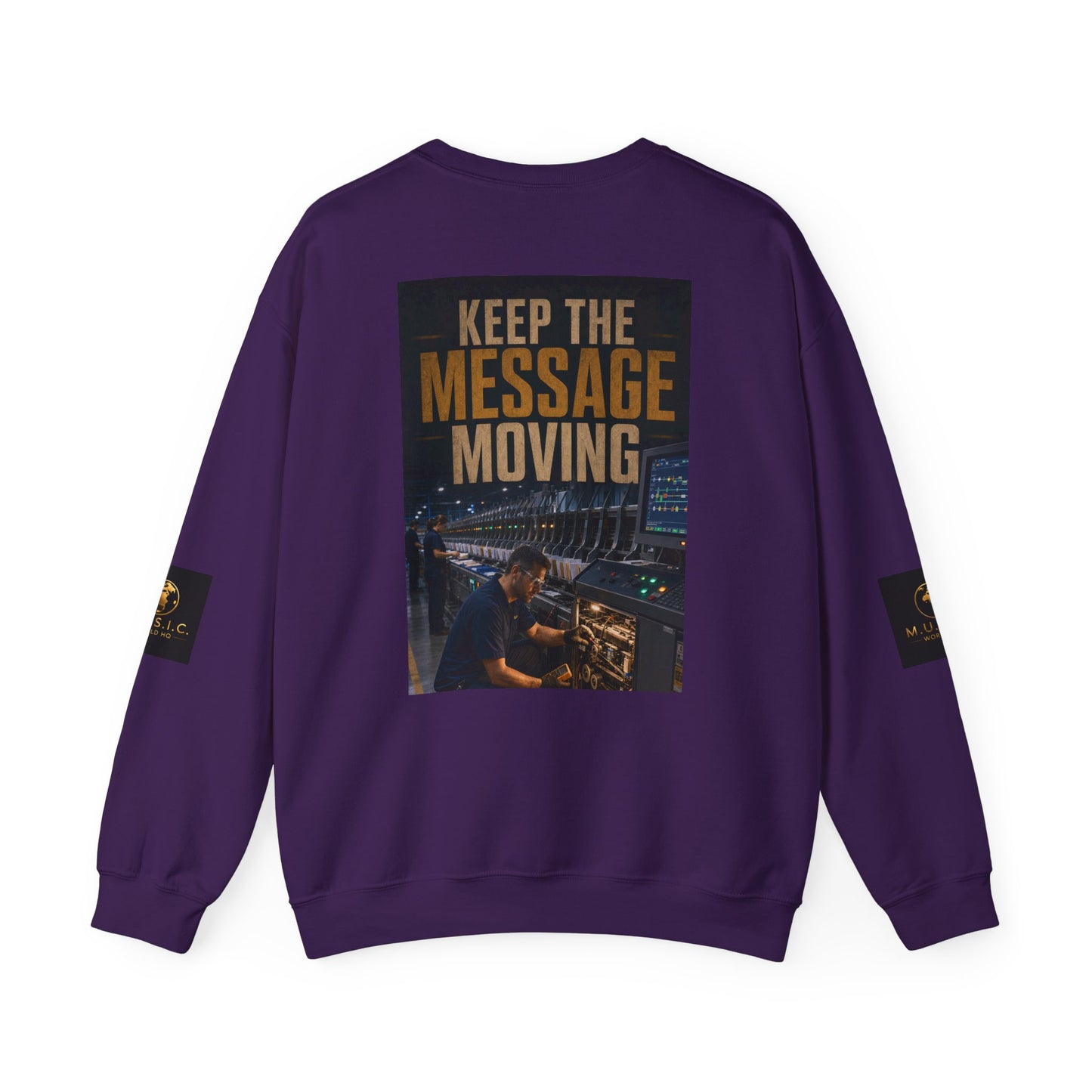Postal Music — Keep the Message Moving — Core Crewneck Sweatshirt