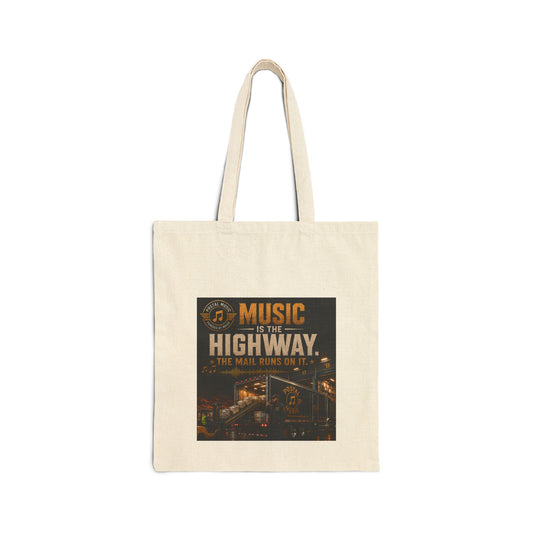 Postal Music — Music Is the Highway — Canvas Tote