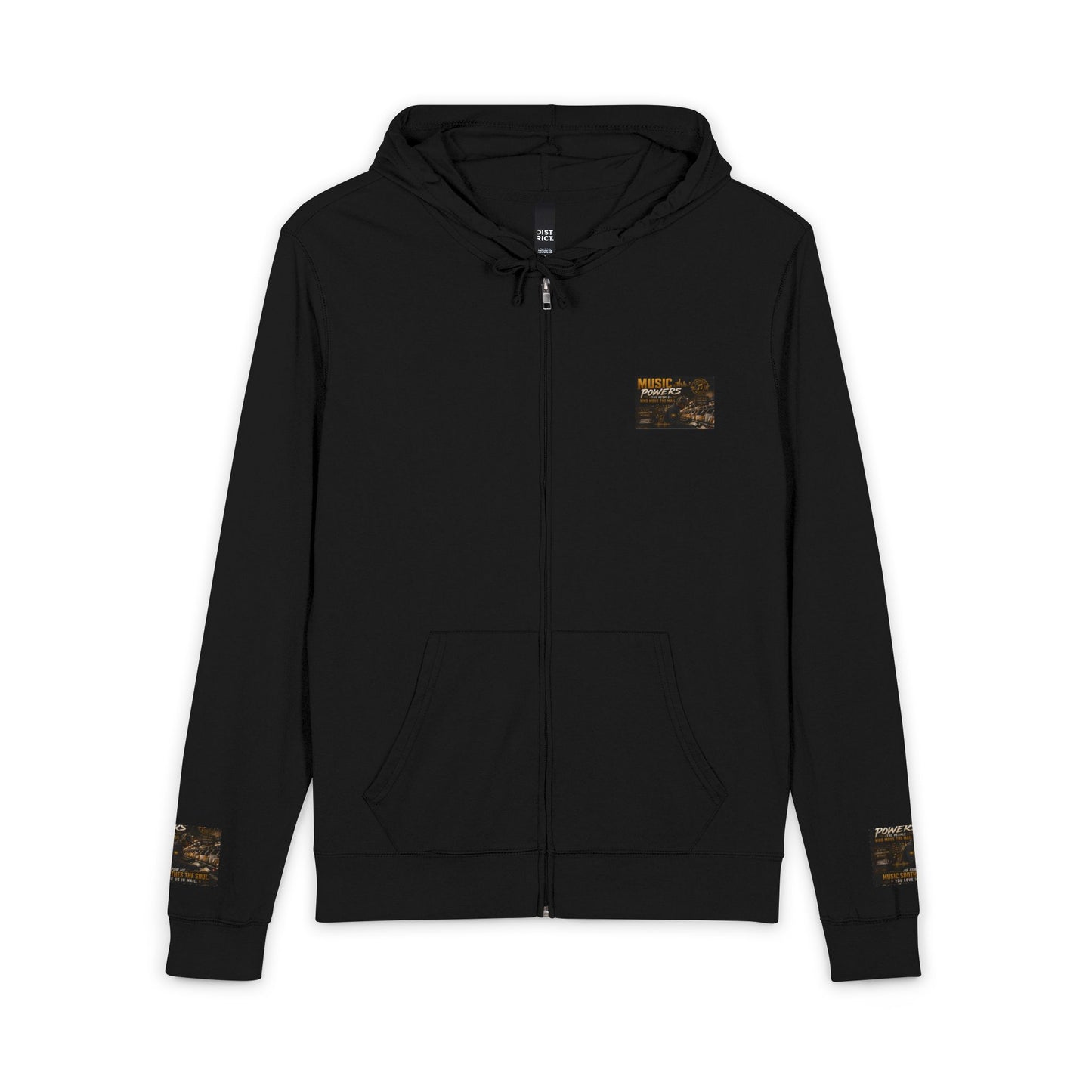 Postal Music — Music Powers the People — Full-Zip Hoodie