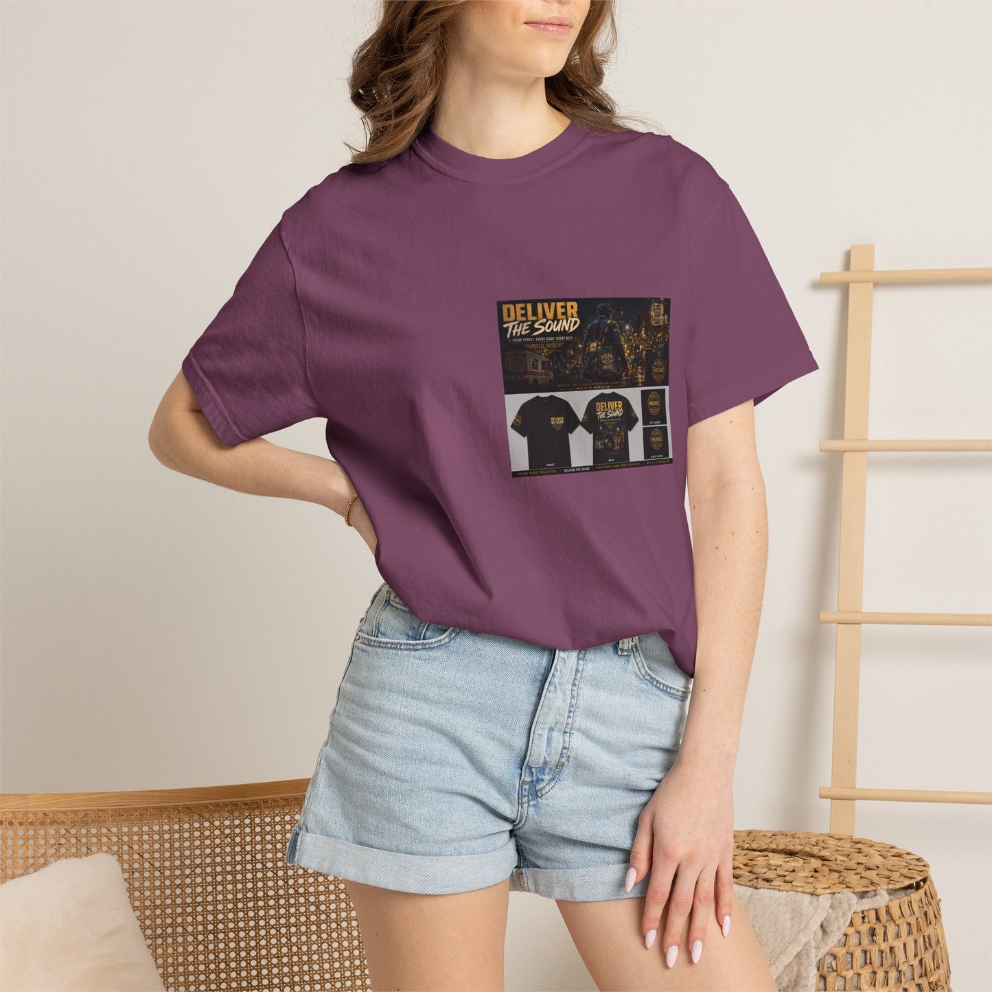 Postal Music — Deliver the Sound — Garment-Dyed T-Shirt