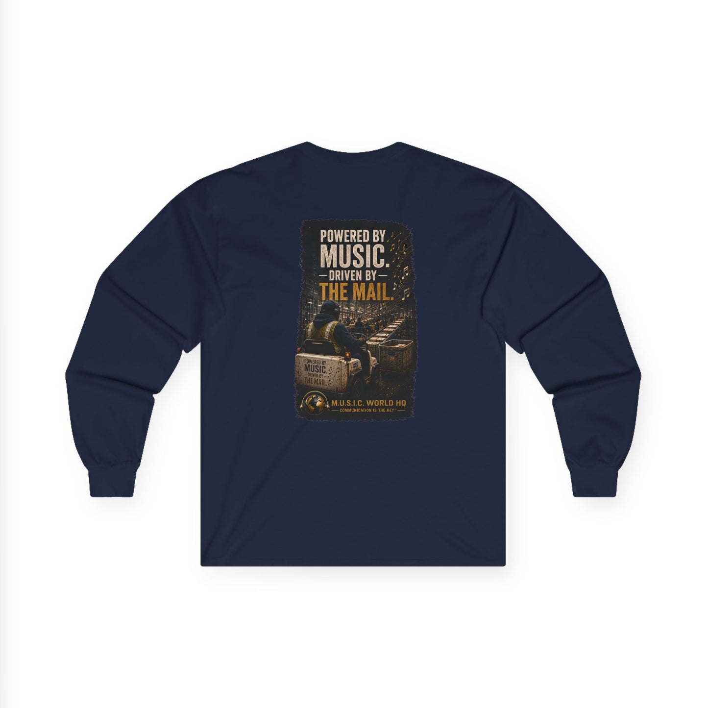 Postal Music - Powered by Music Long Sleeve Tee