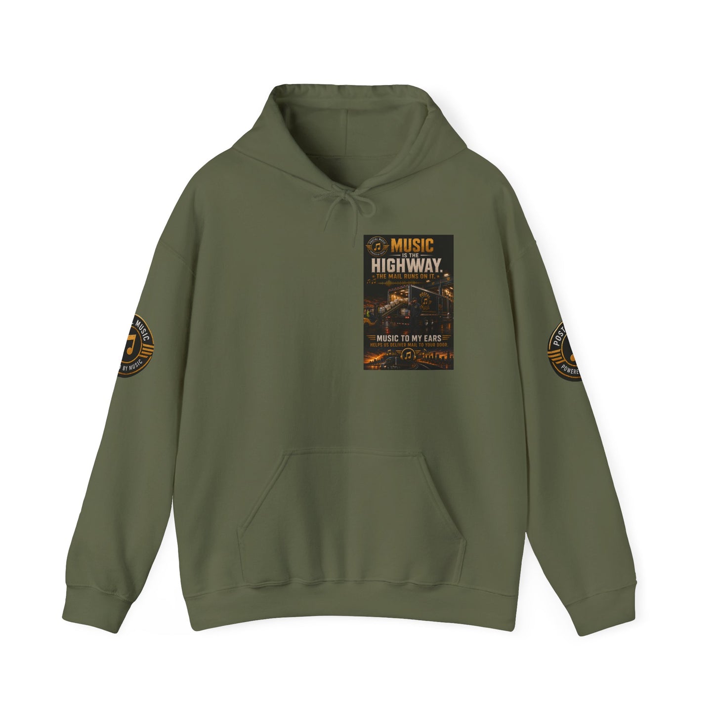 Postal Music — Music Is the Highway — Core Pullover Hoodie