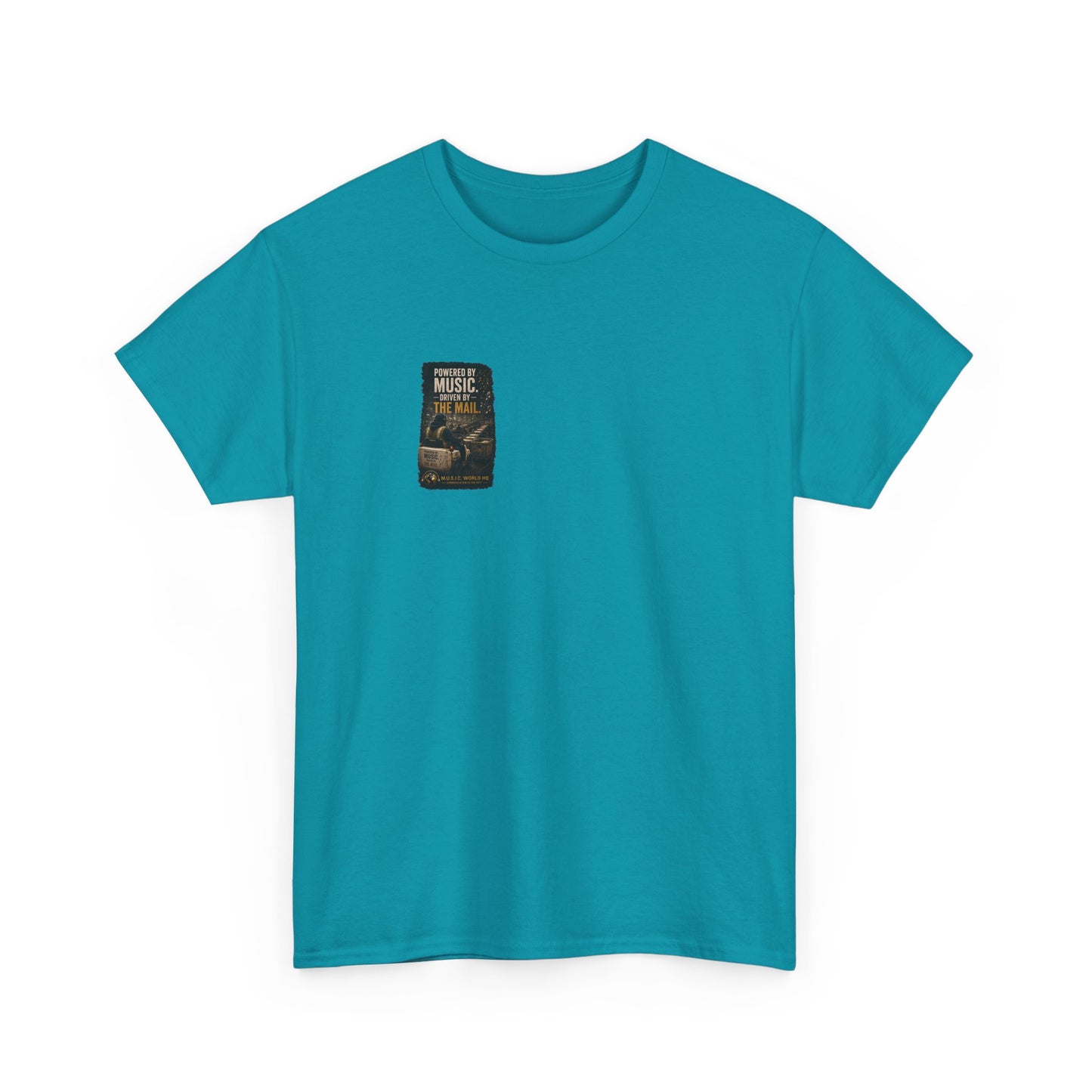 Postal Music - Powered by Music Premium T-Shirt - Colorways E
