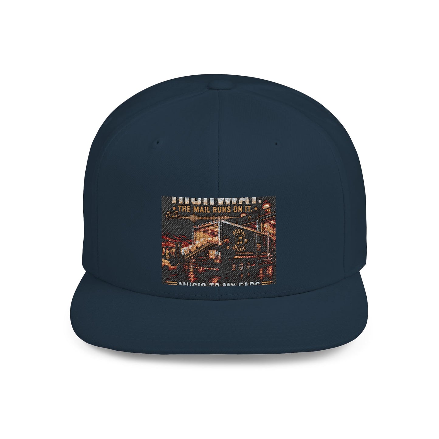 Postal Music — Music Is the Highway — Flat-Bill Snapback