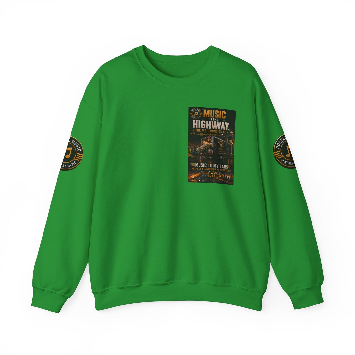 Postal Music — Music Is the Highway — Core Crewneck Sweatshirt