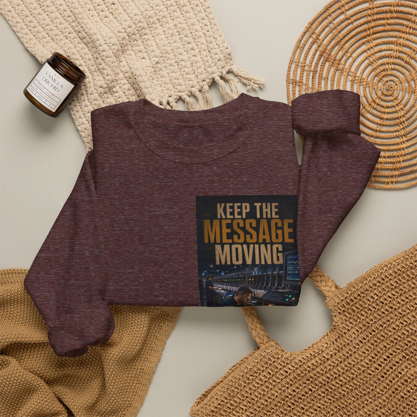 Postal Music — Keep the Message Moving — Core Crewneck Sweatshirt
