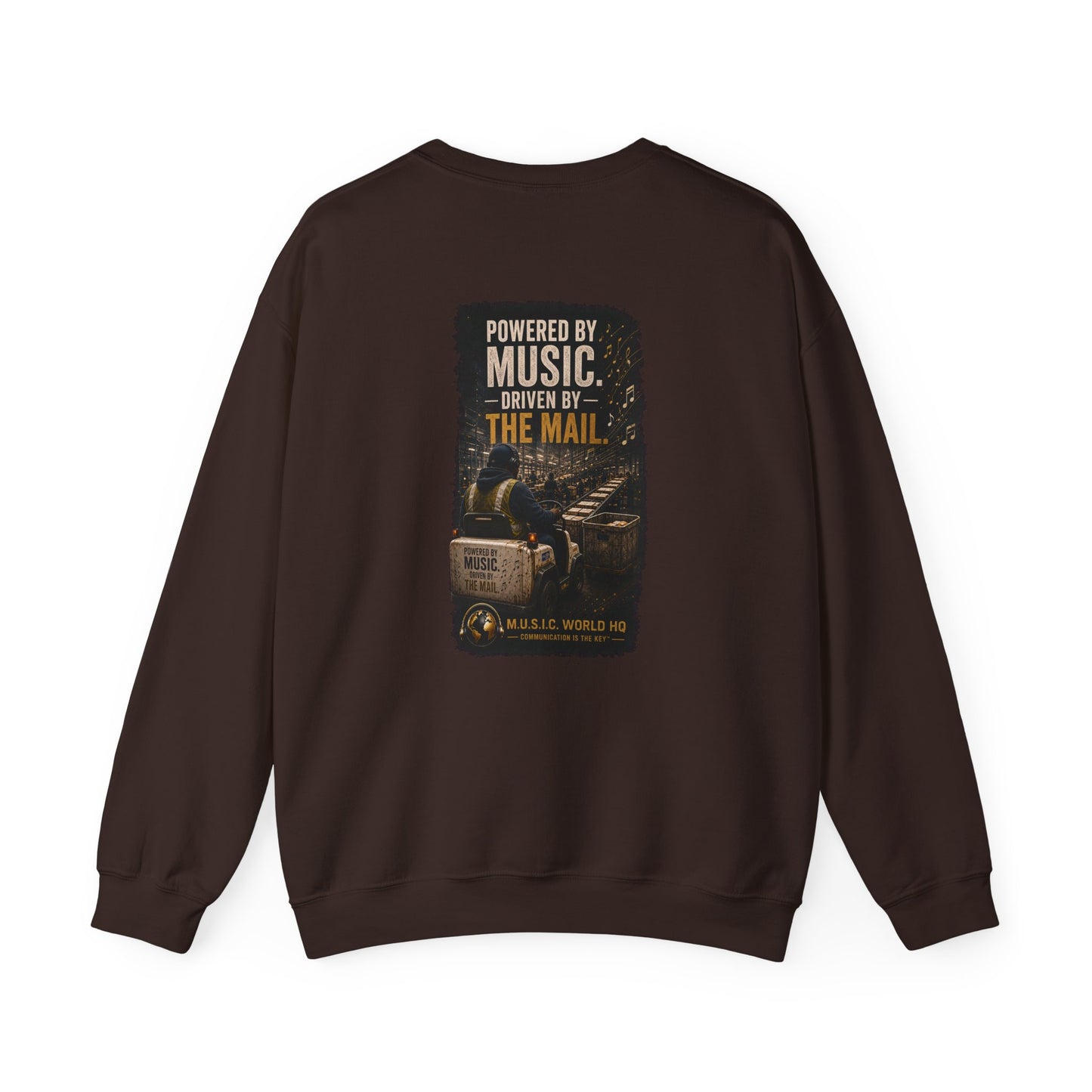 Postal Music - Powered by Music Crewneck Sweatshirt - Colorways A
