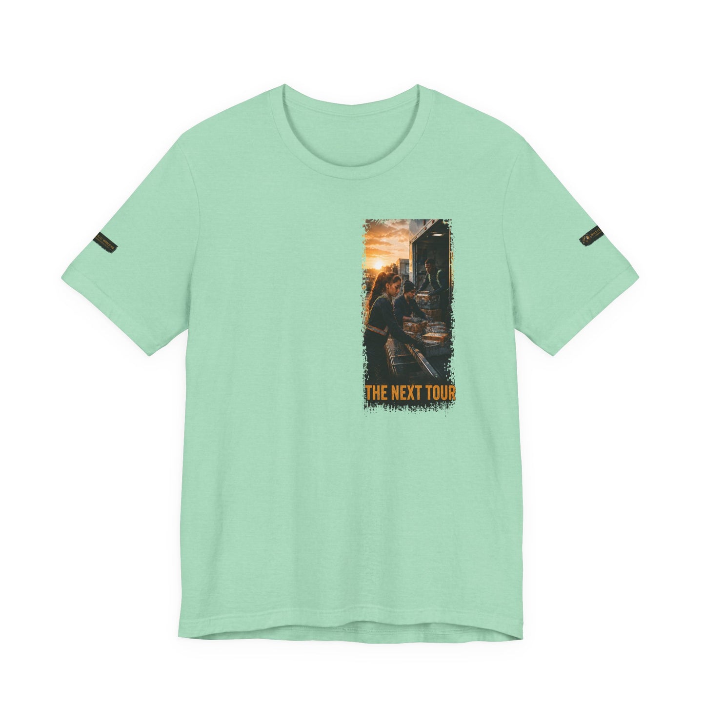 Postal Music — The Next Tour Premium Unisex T-Shirt — Color Group 5 of 11