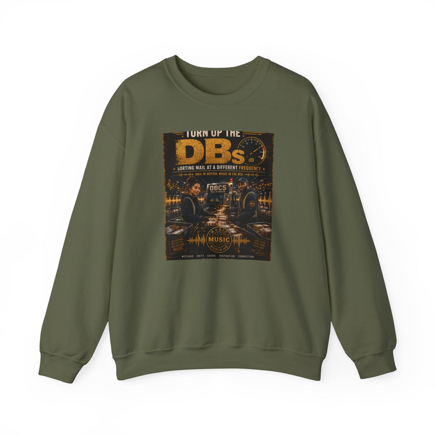 Turn Up the DBs — Men's Crewneck Sweatshirt (Jogger Set Top)