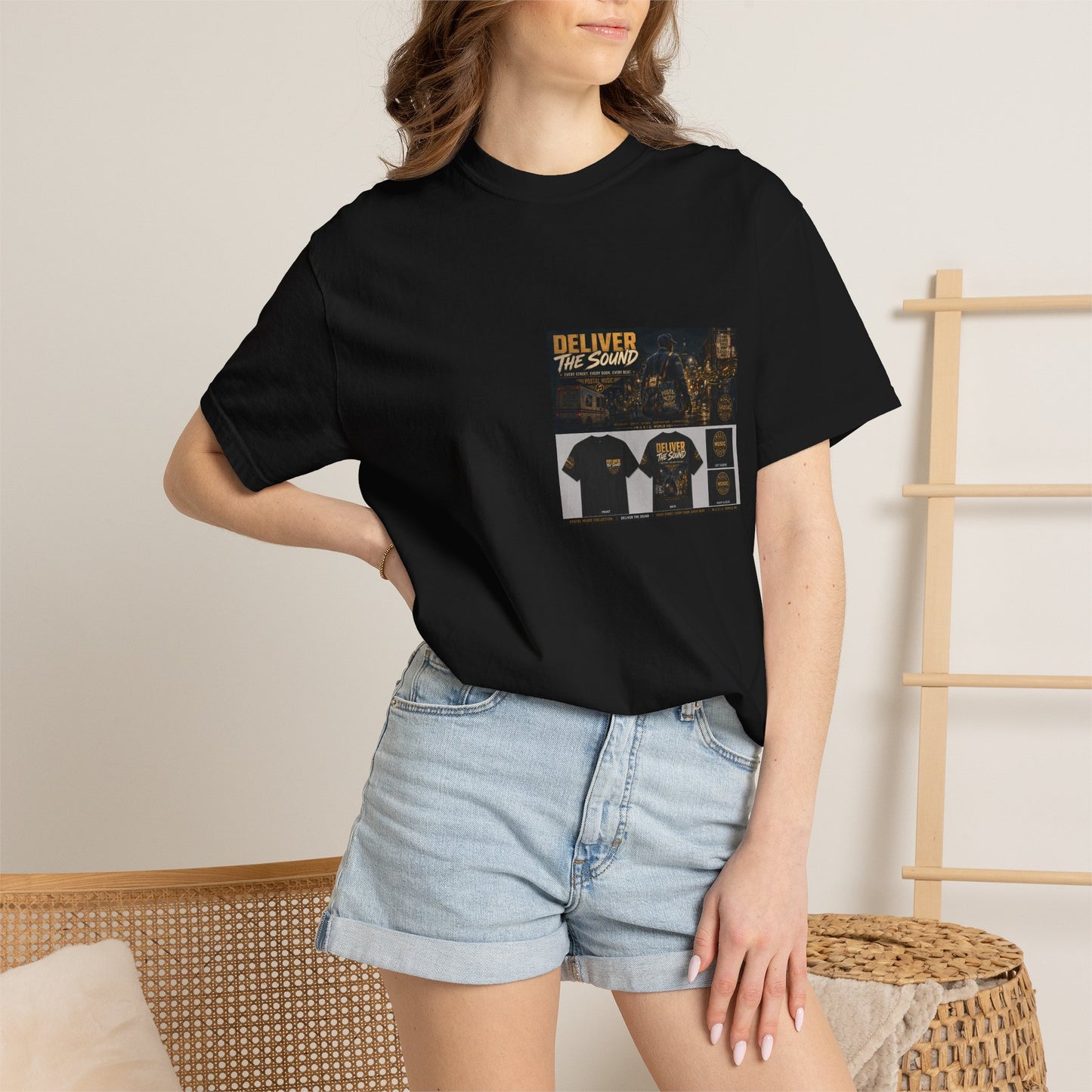 Postal Music — Deliver the Sound — Garment-Dyed T-Shirt
