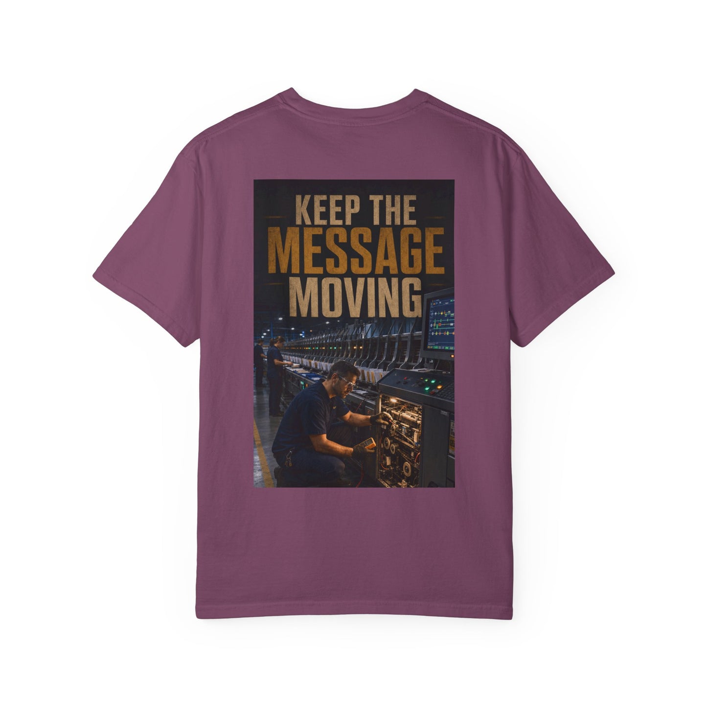 Postal Music — Keep the Message Moving — Garment-Dyed T-Shirt