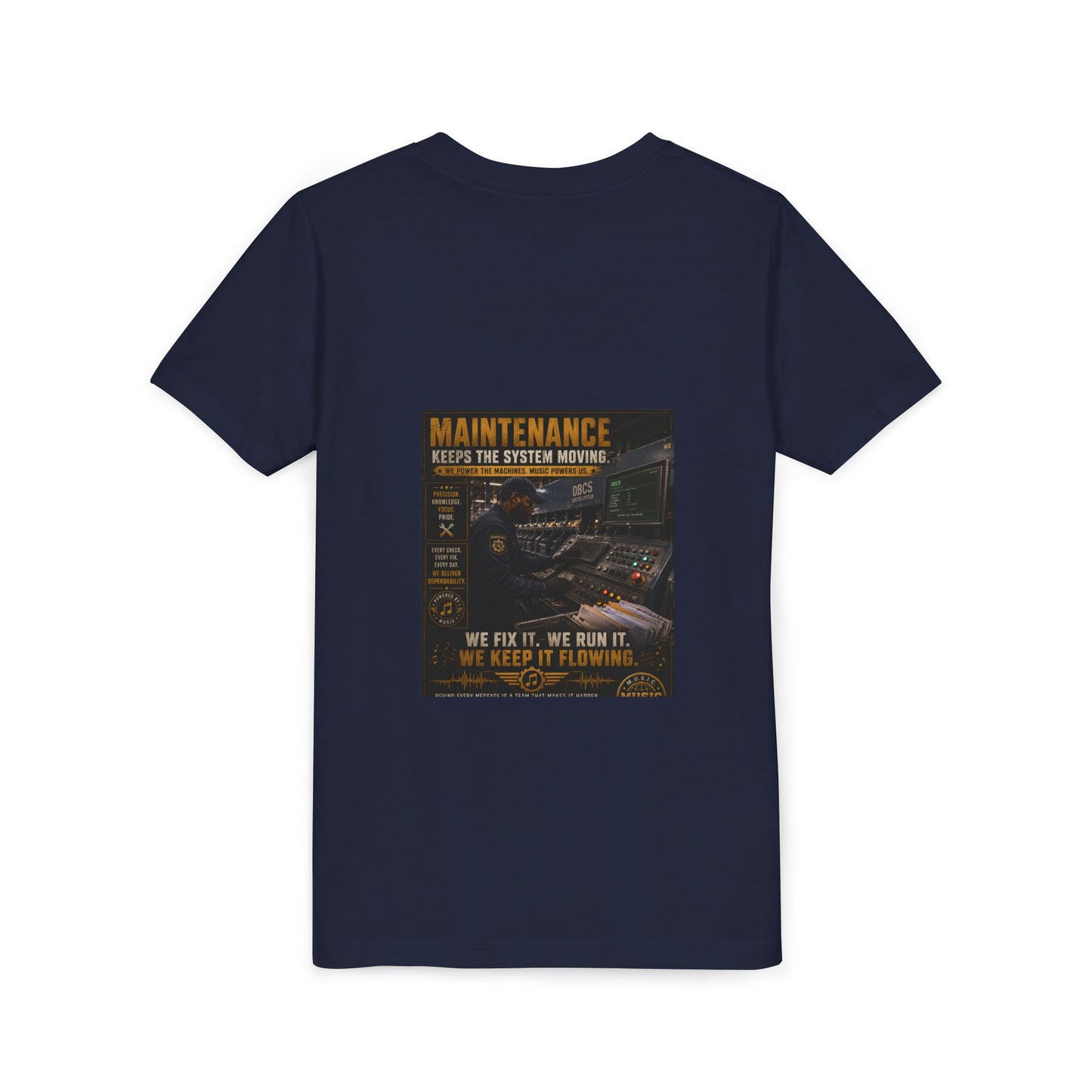 Postal Music — Maintenance Keeps the System Moving — Youth T-Shirt