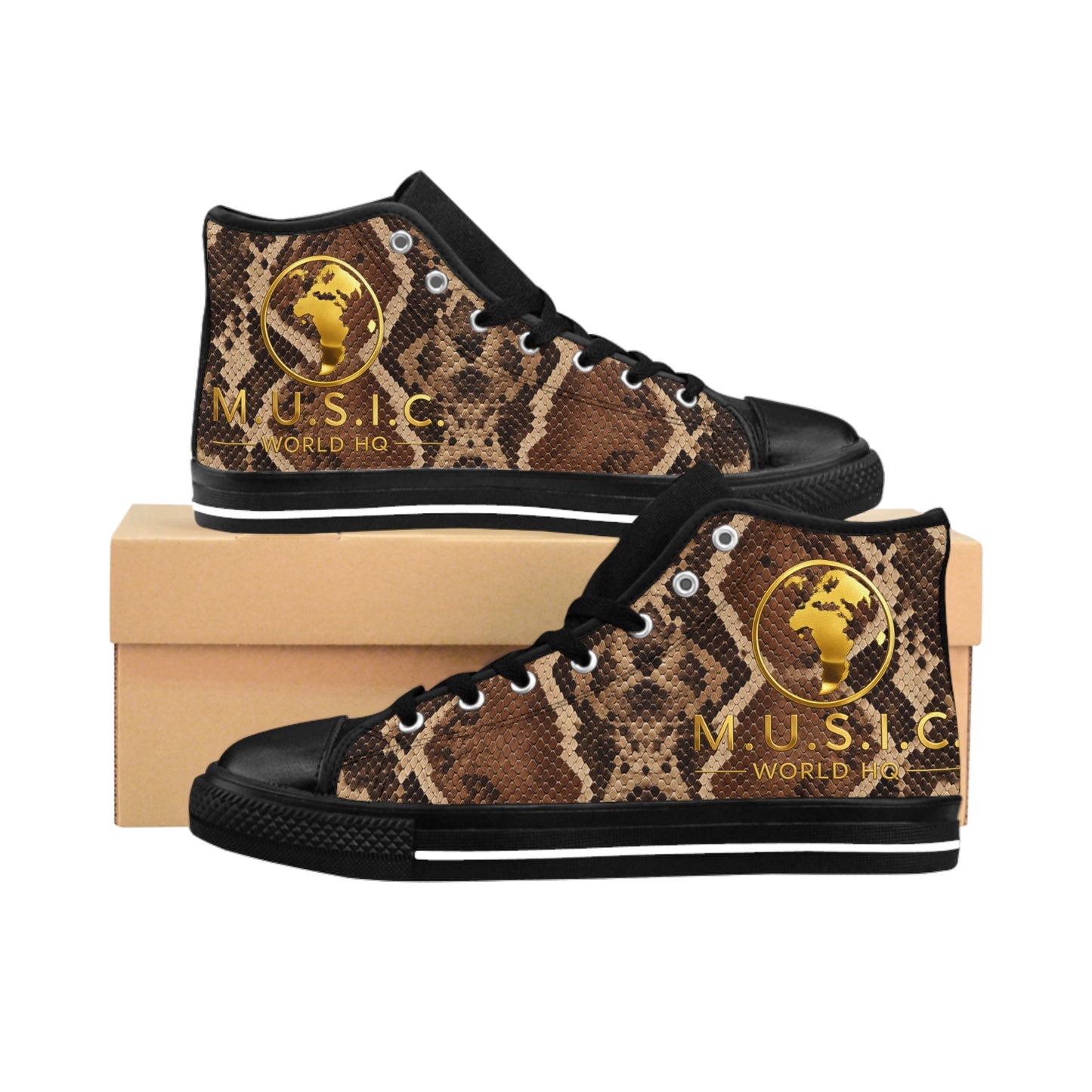 Wild by Design™ — Boa Print High-Top Sneakers | M.U.S.I.C. World HQ