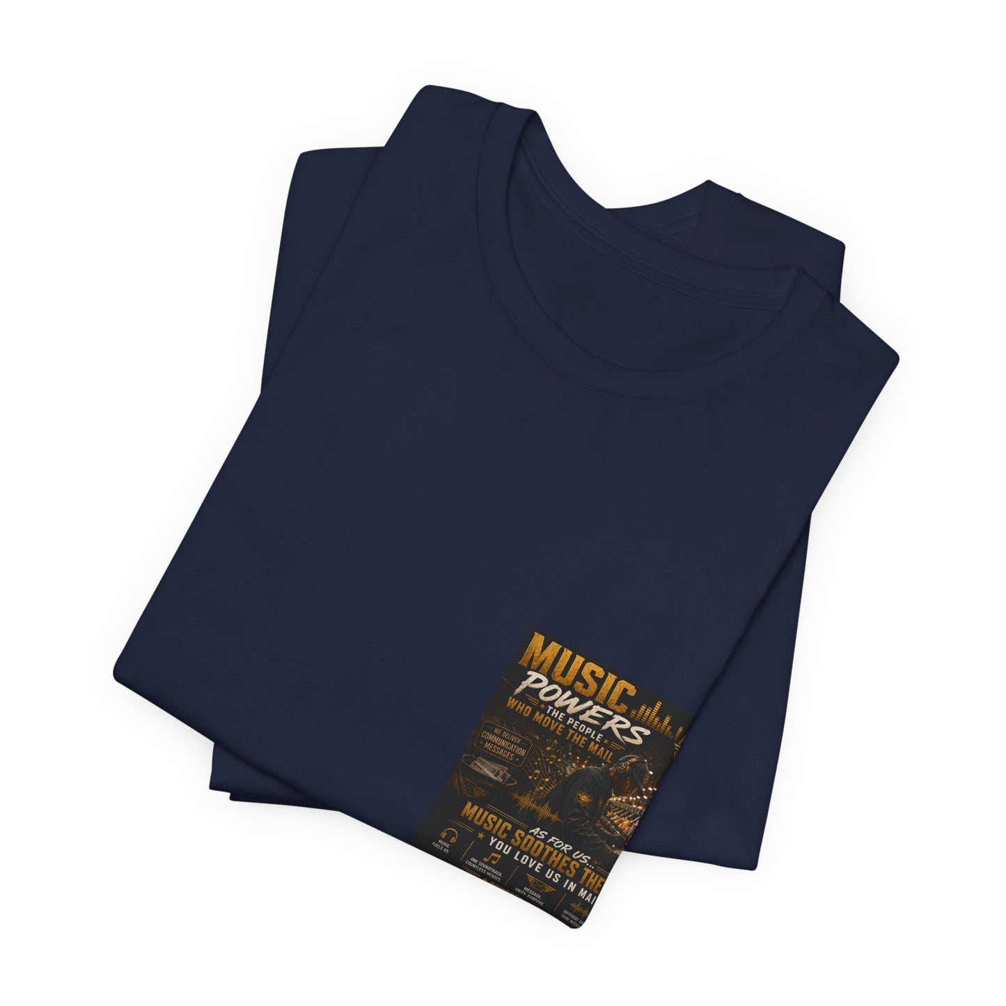 Postal Music — Music Powers the People — Premium Unisex T-Shirt