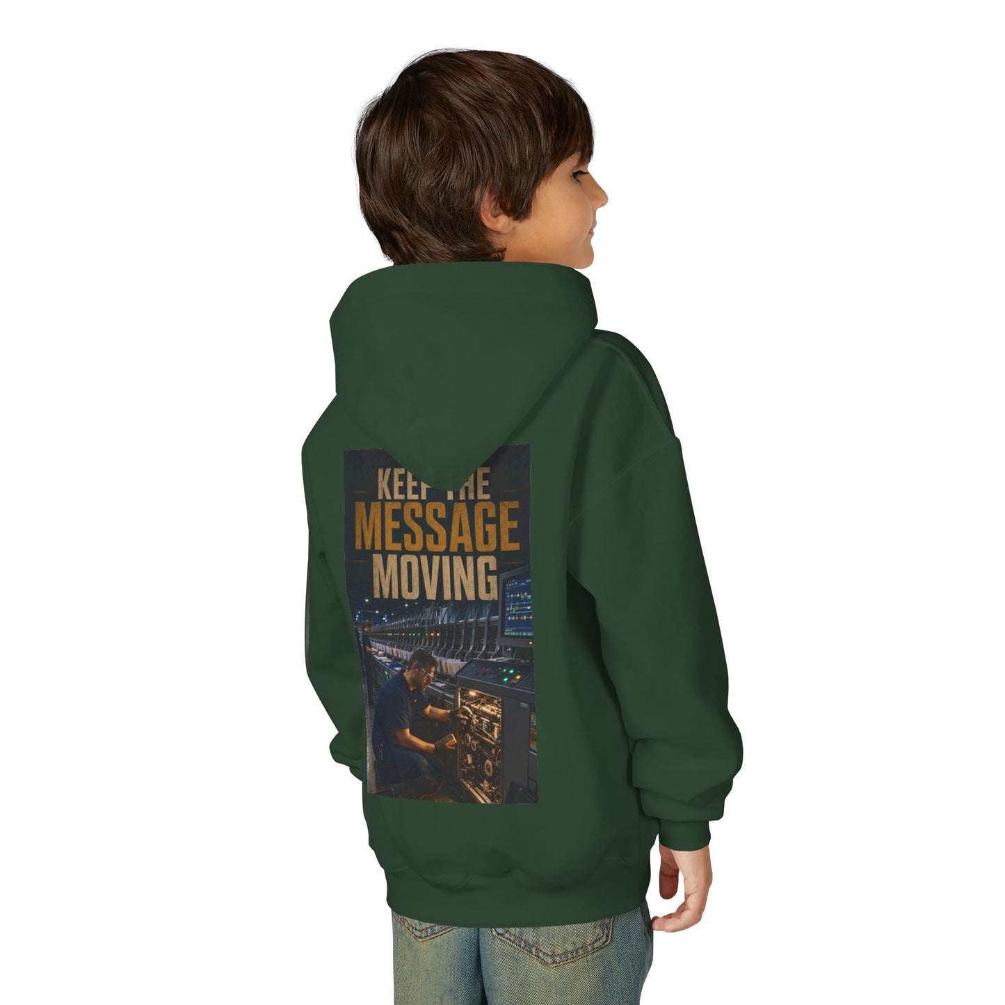 Postal Music — Keep the Message Moving — Youth Hoodie