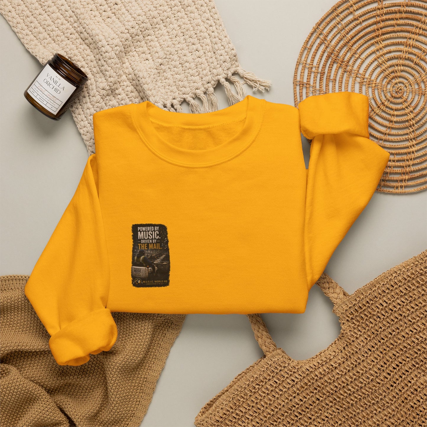 Postal Music - Powered by Music Crewneck Sweatshirt - Colorways A