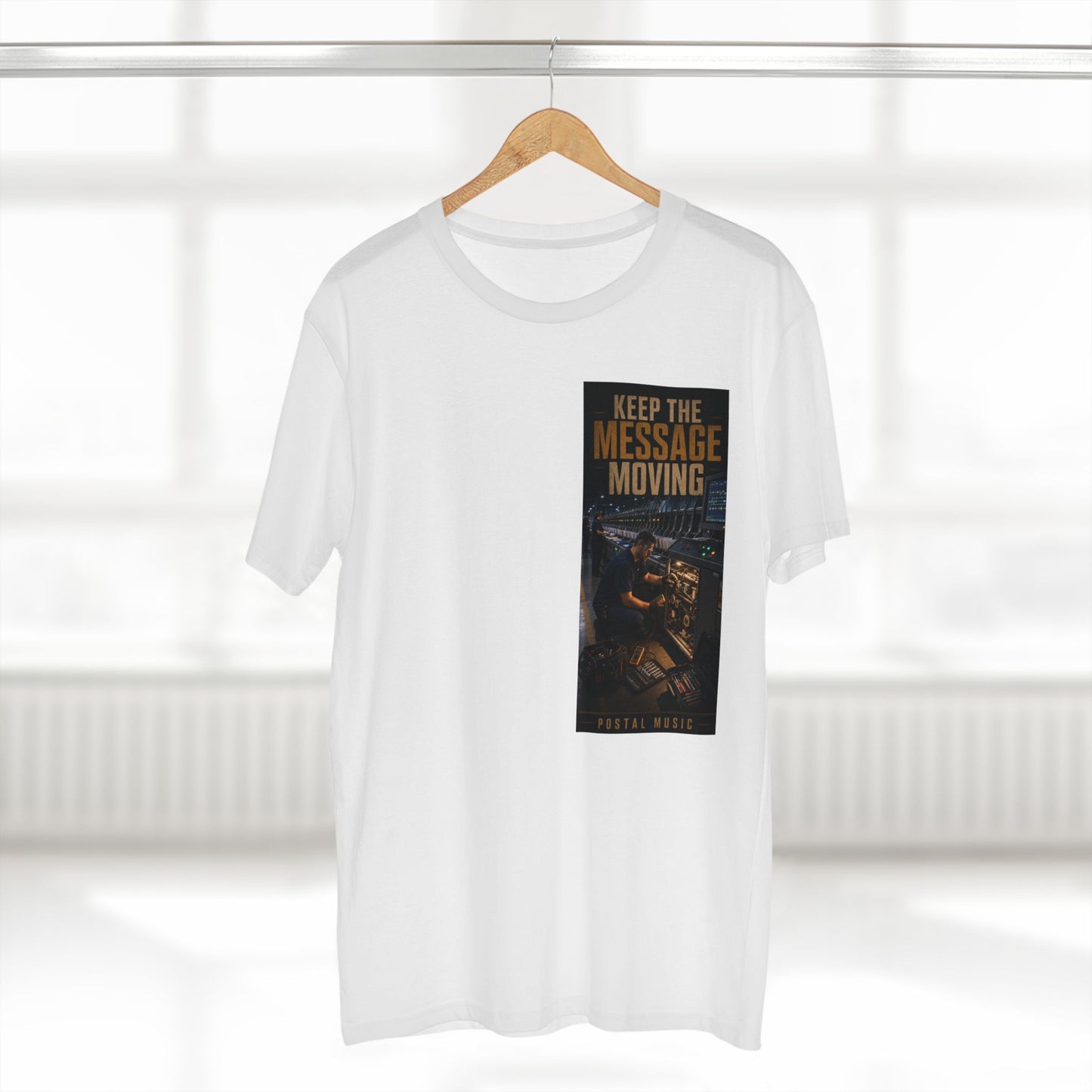Postal Music — Keep the Message Moving — Streetwear T-Shirt