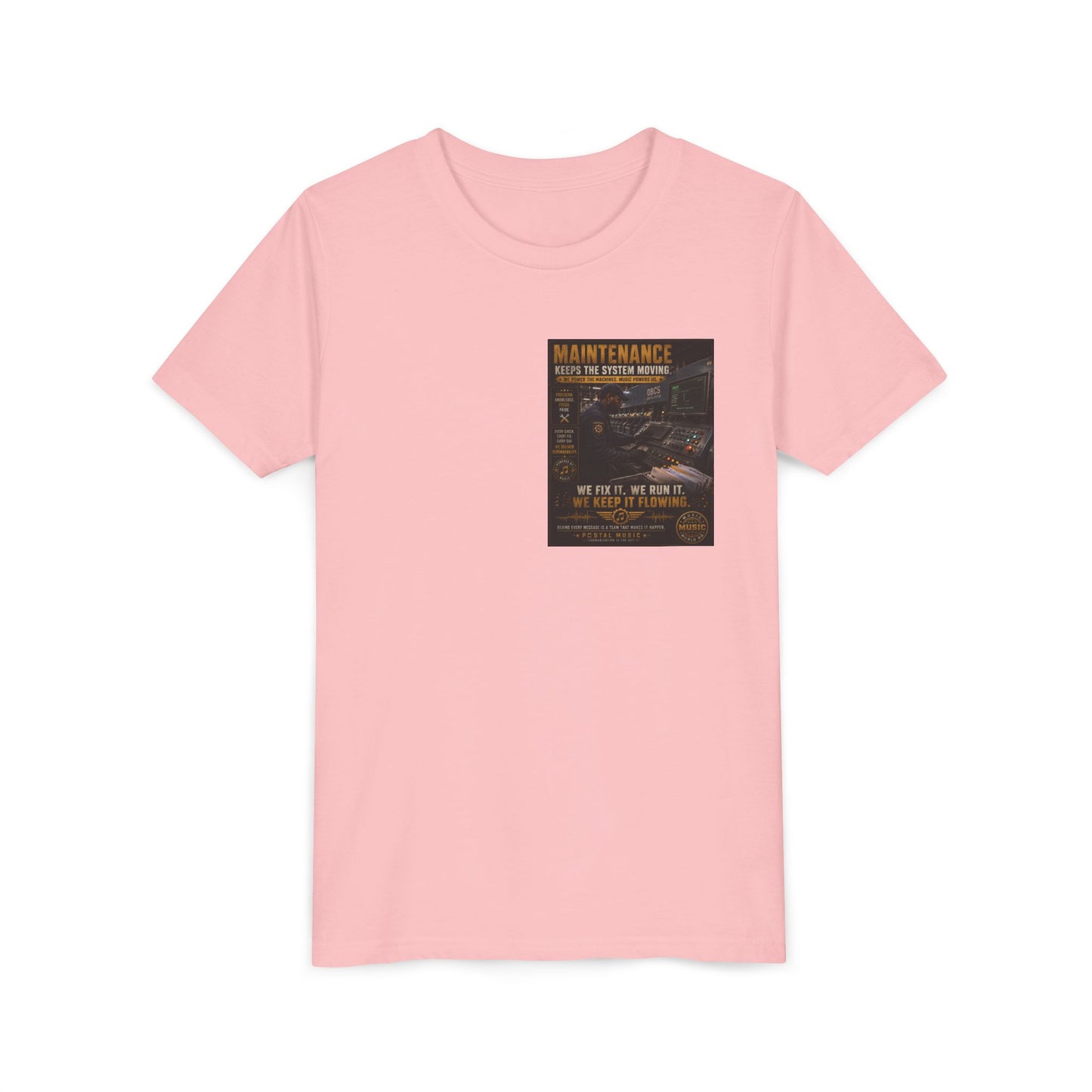 Postal Music — Maintenance Keeps the System Moving — Youth T-Shirt