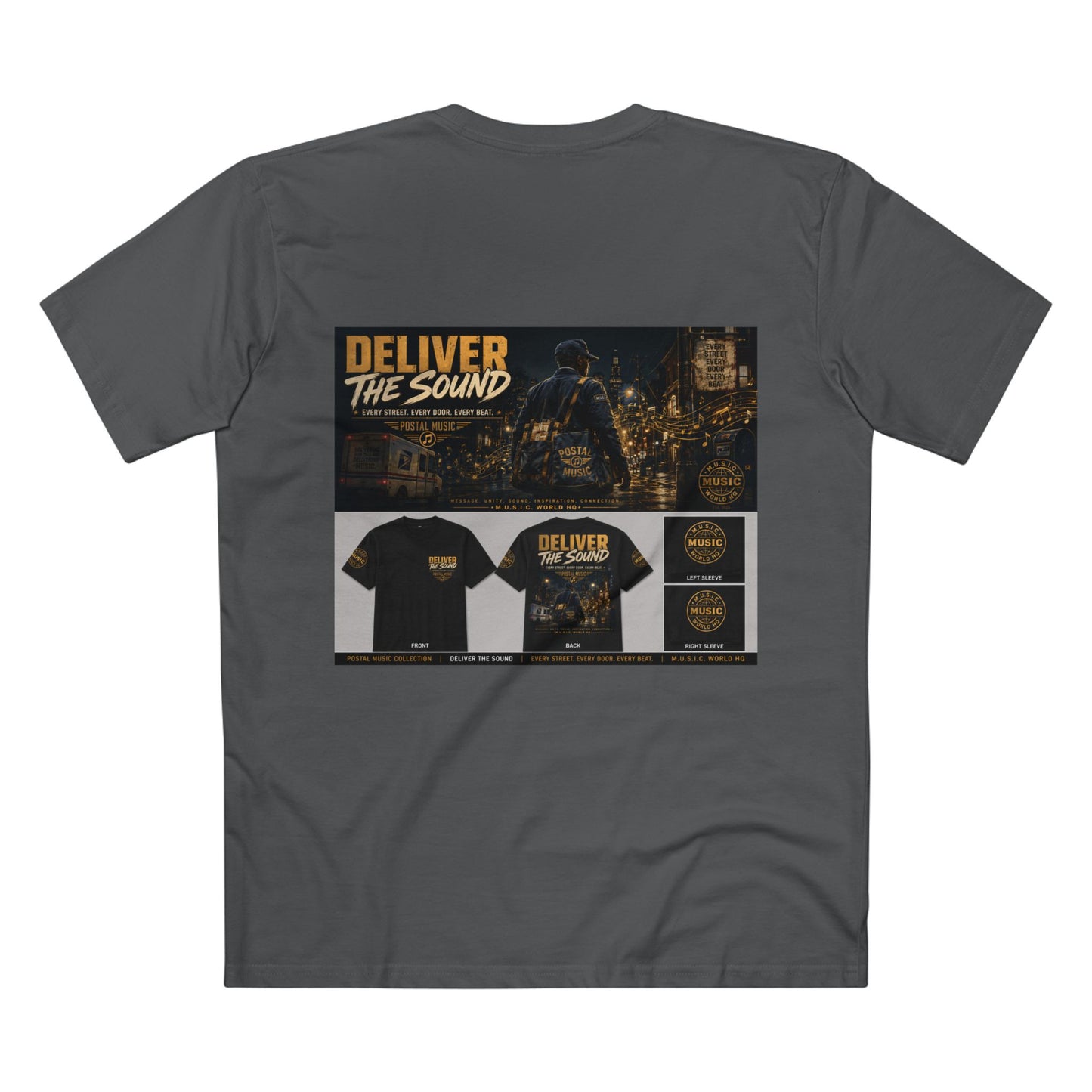 Postal Music — Deliver the Sound — Streetwear T-Shirt